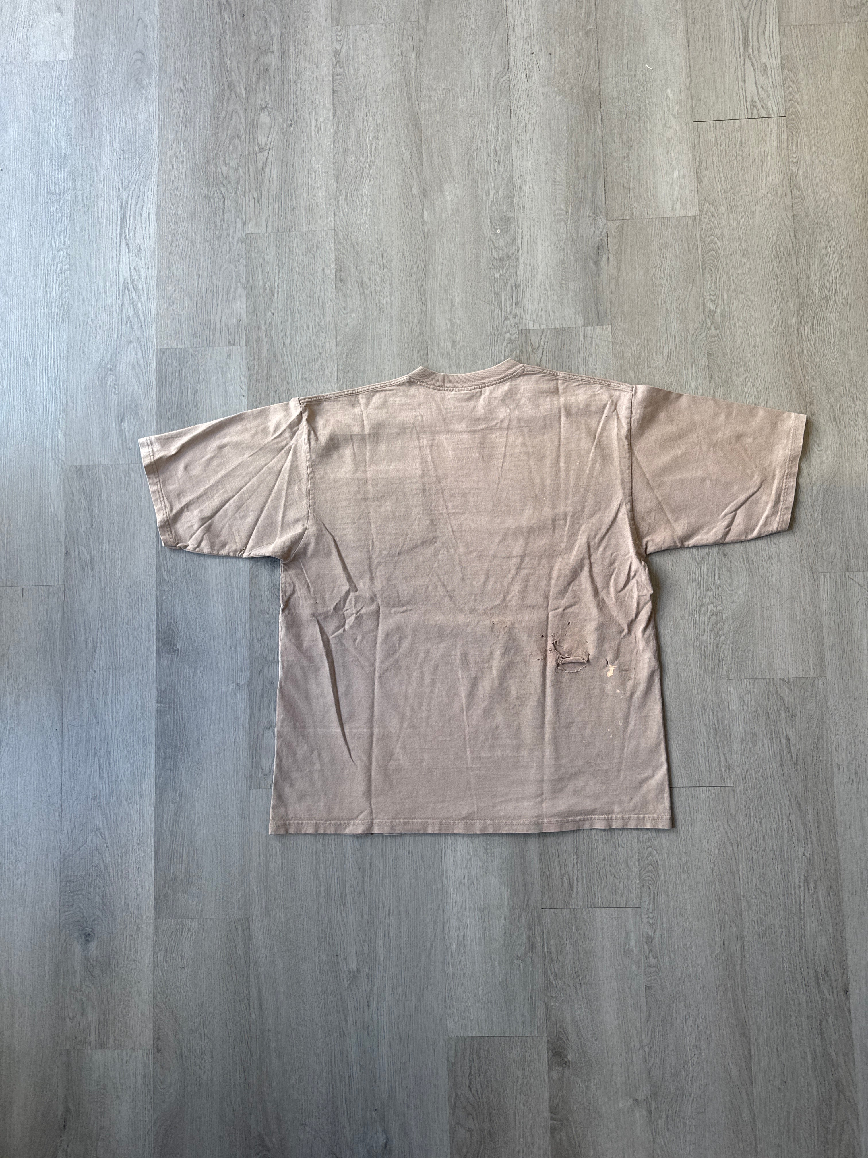 Vintage 90s Carhartt Sun Faded Tan Logo Pocket Tee