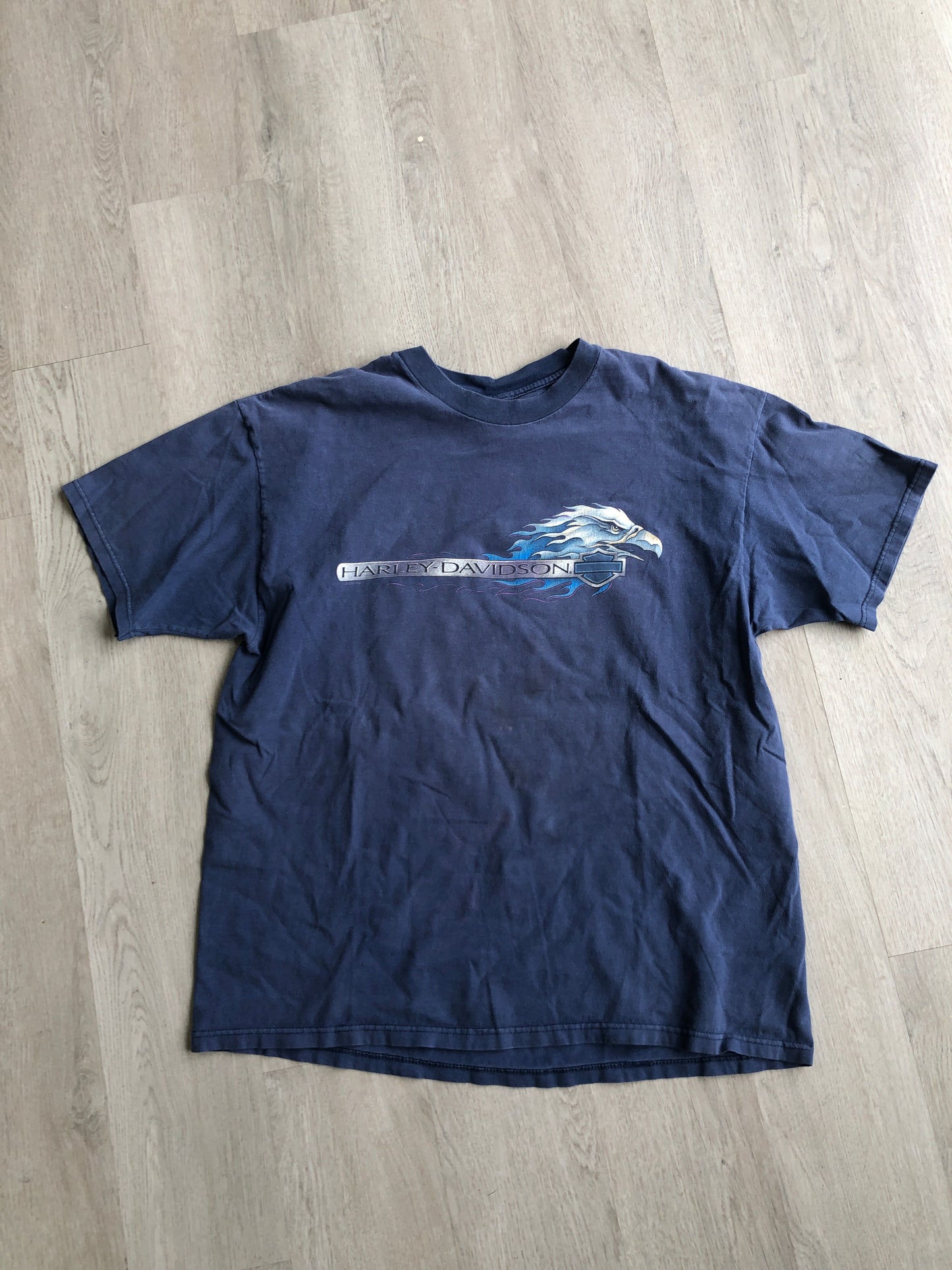 Vtg Harley Davidson Motown Eagle Tee