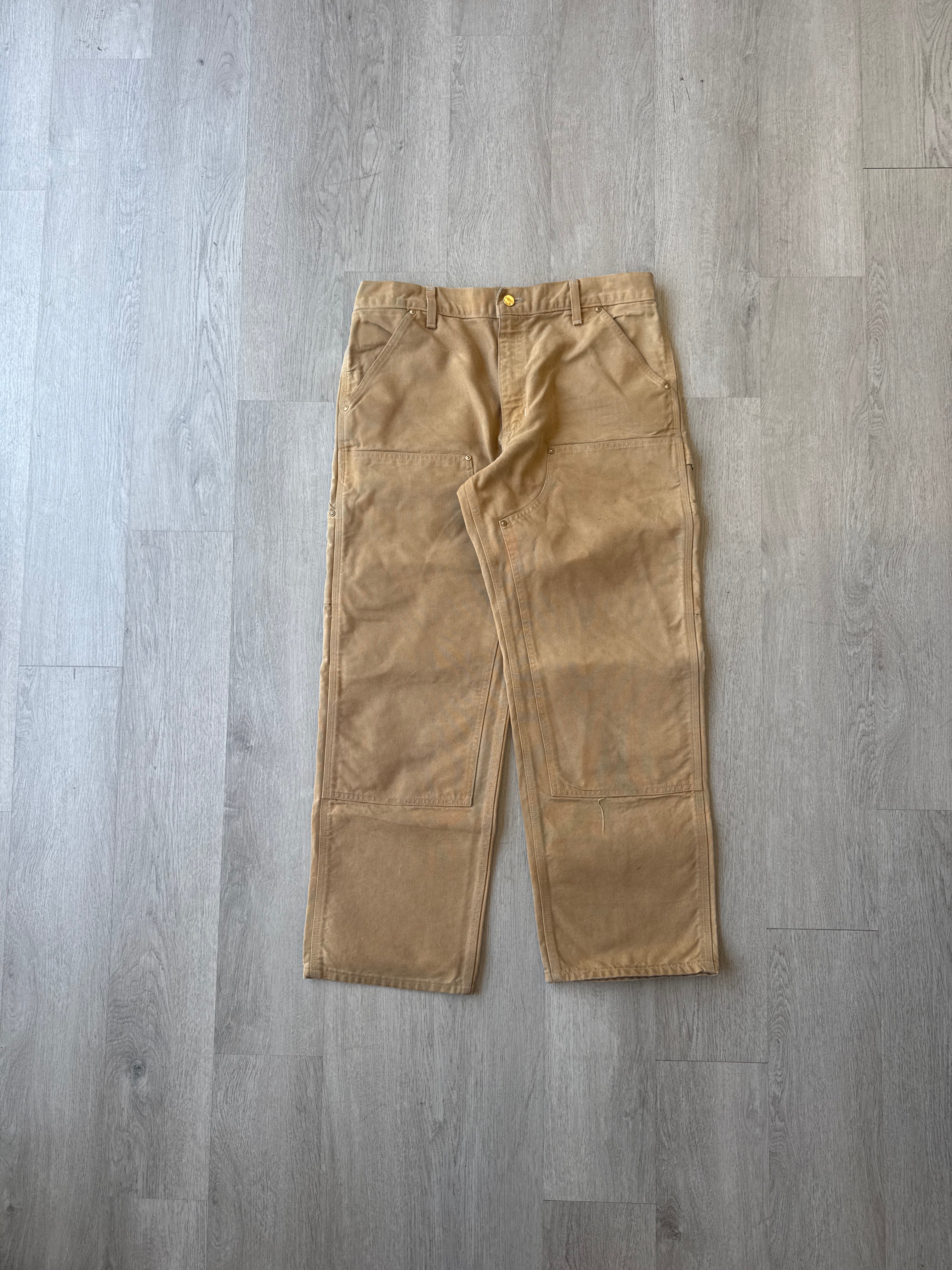 Carhartt Tan Faded Double Knee Carpenter Pants