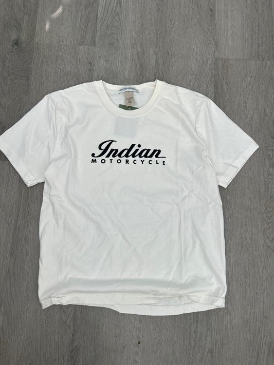 Youth White Indian Motorcycle Tee