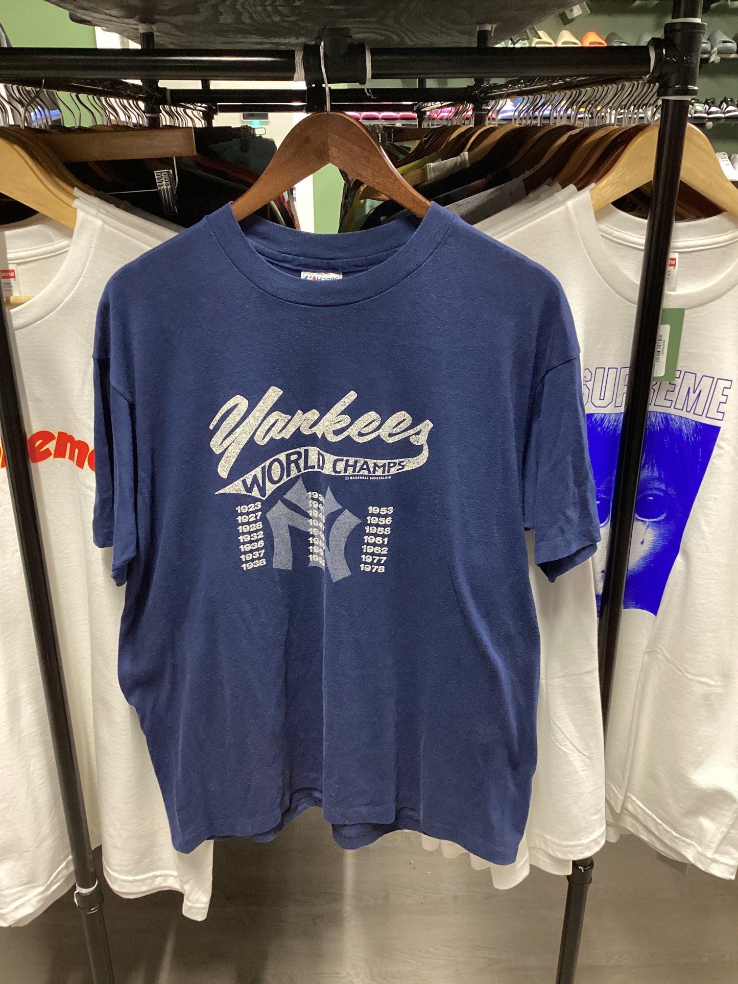 Vintage Yankees World Champs Tee