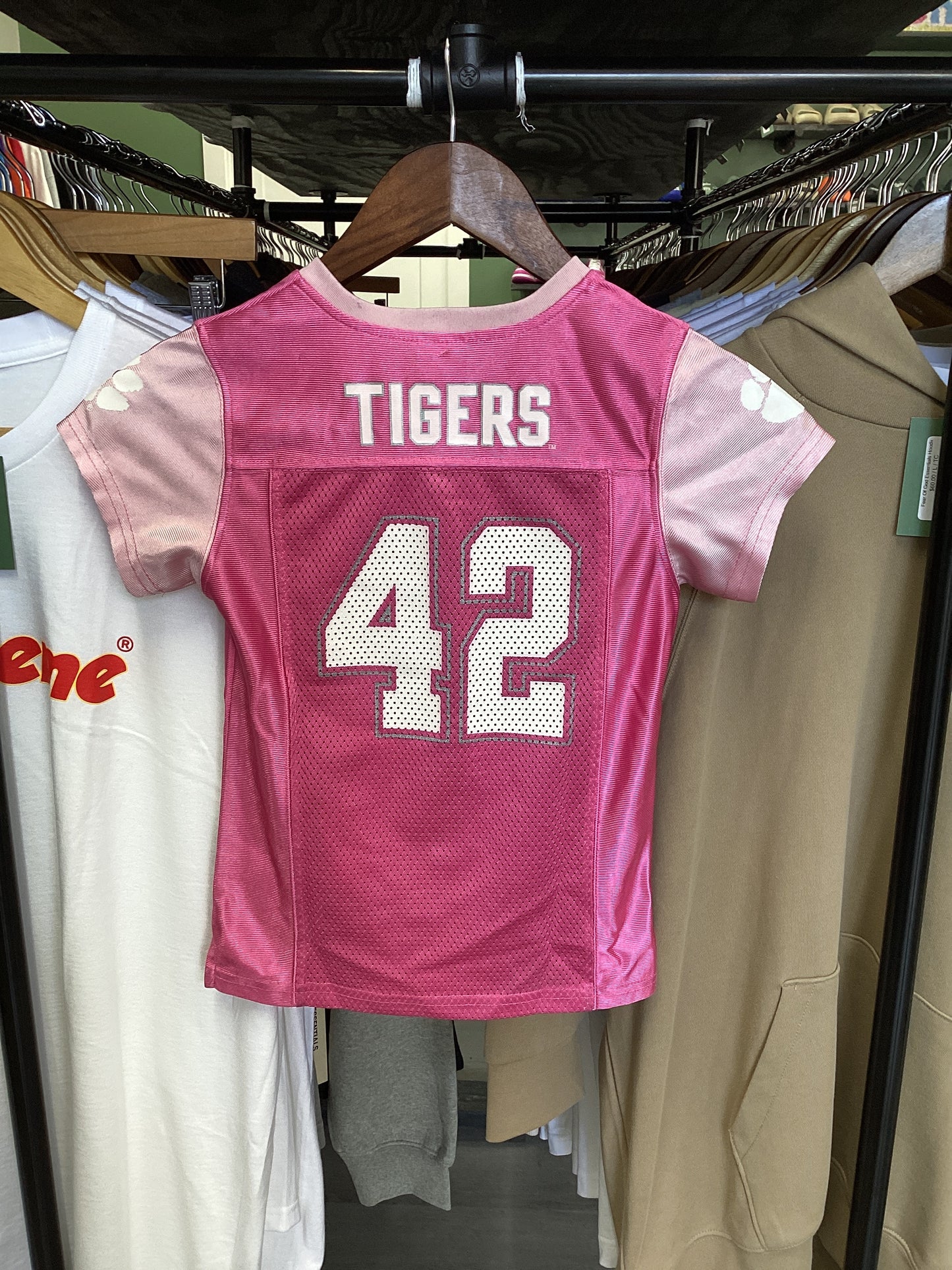 Youth Clemson Tigers Pink Jersey