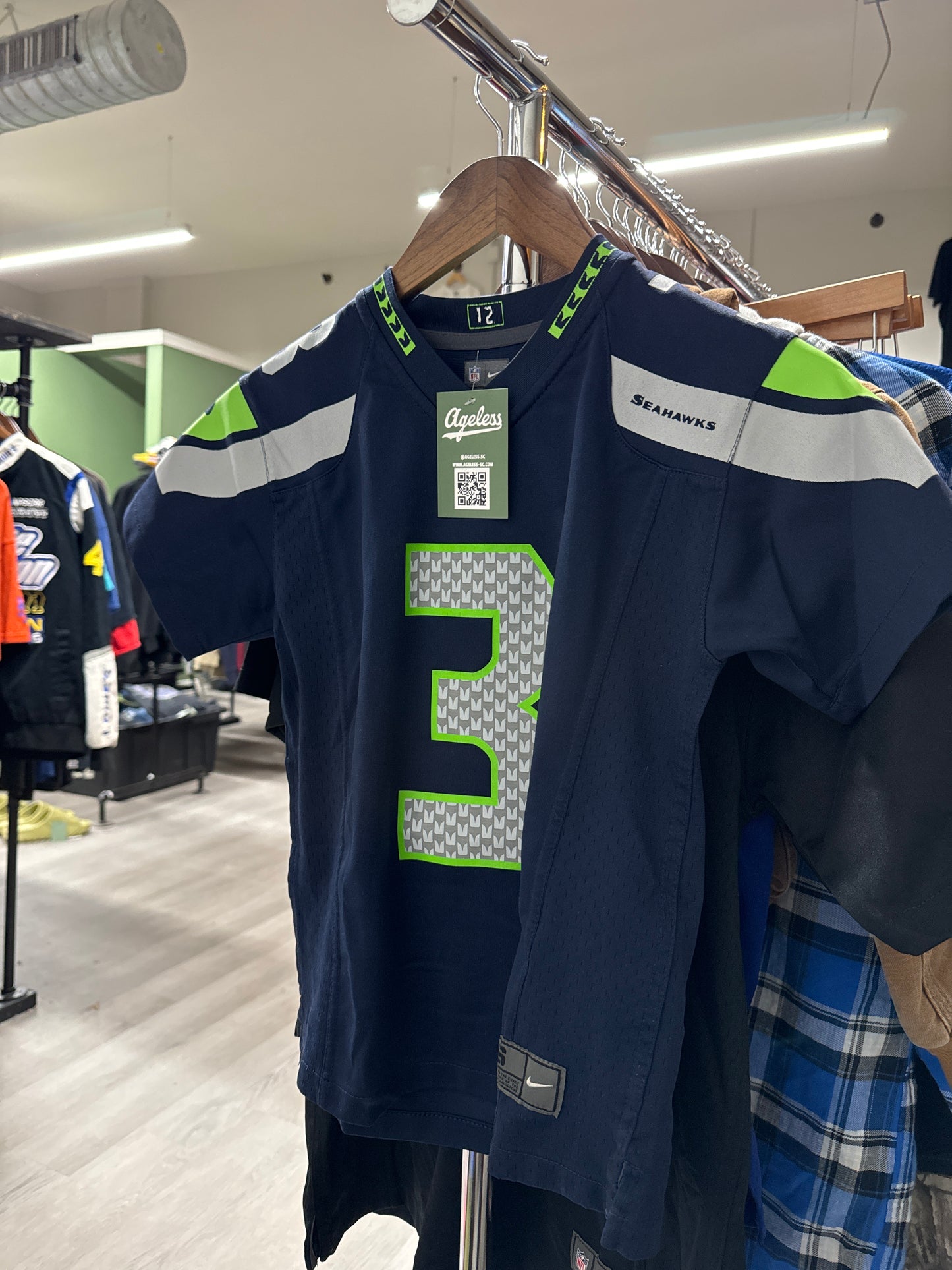 Youth Seattle Seahawks #3 Football Jersey