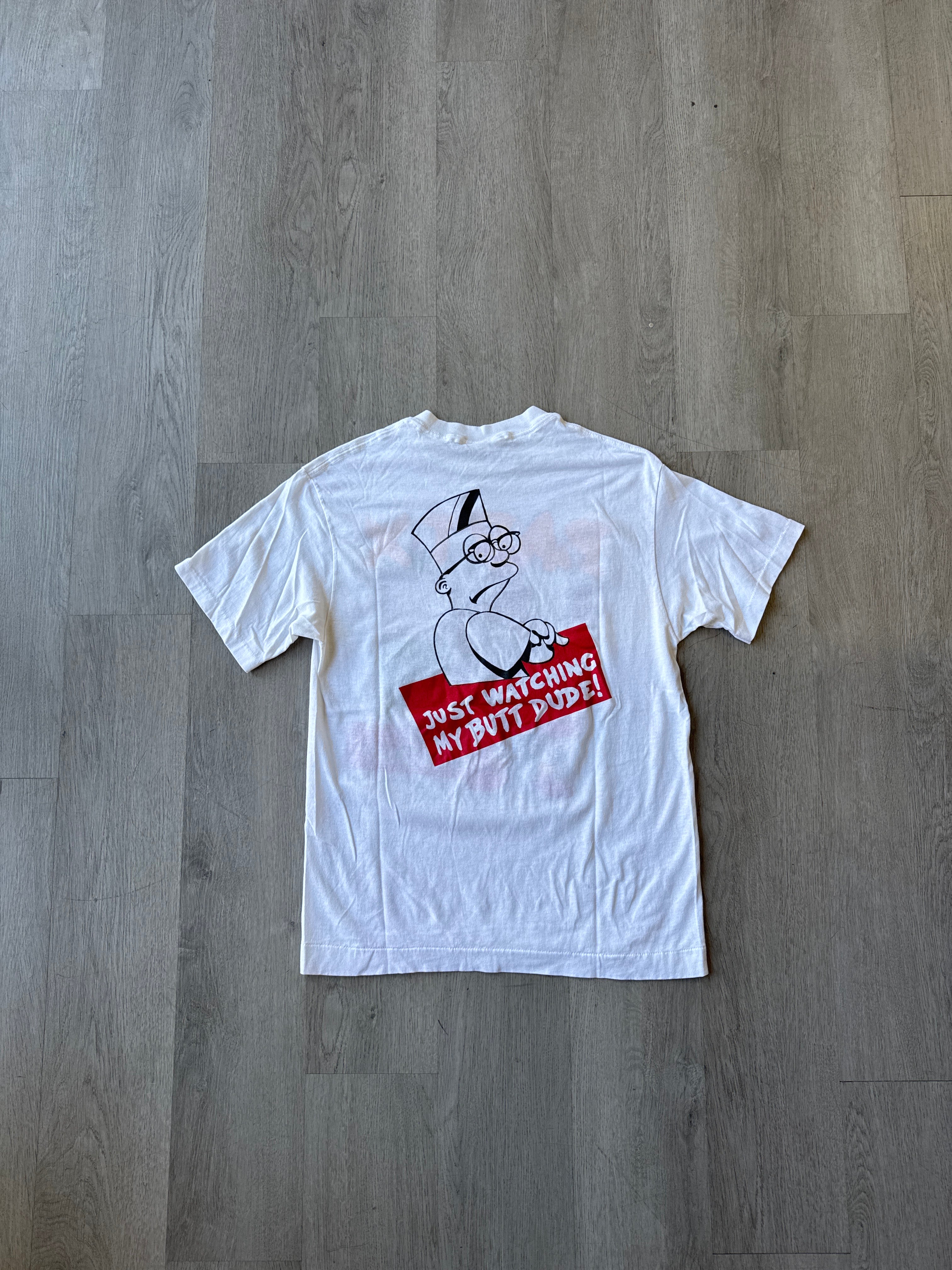 Vintage 90s Bart X Malcolm X Freedom By Any Means Necessary Dude No Sellout Tee