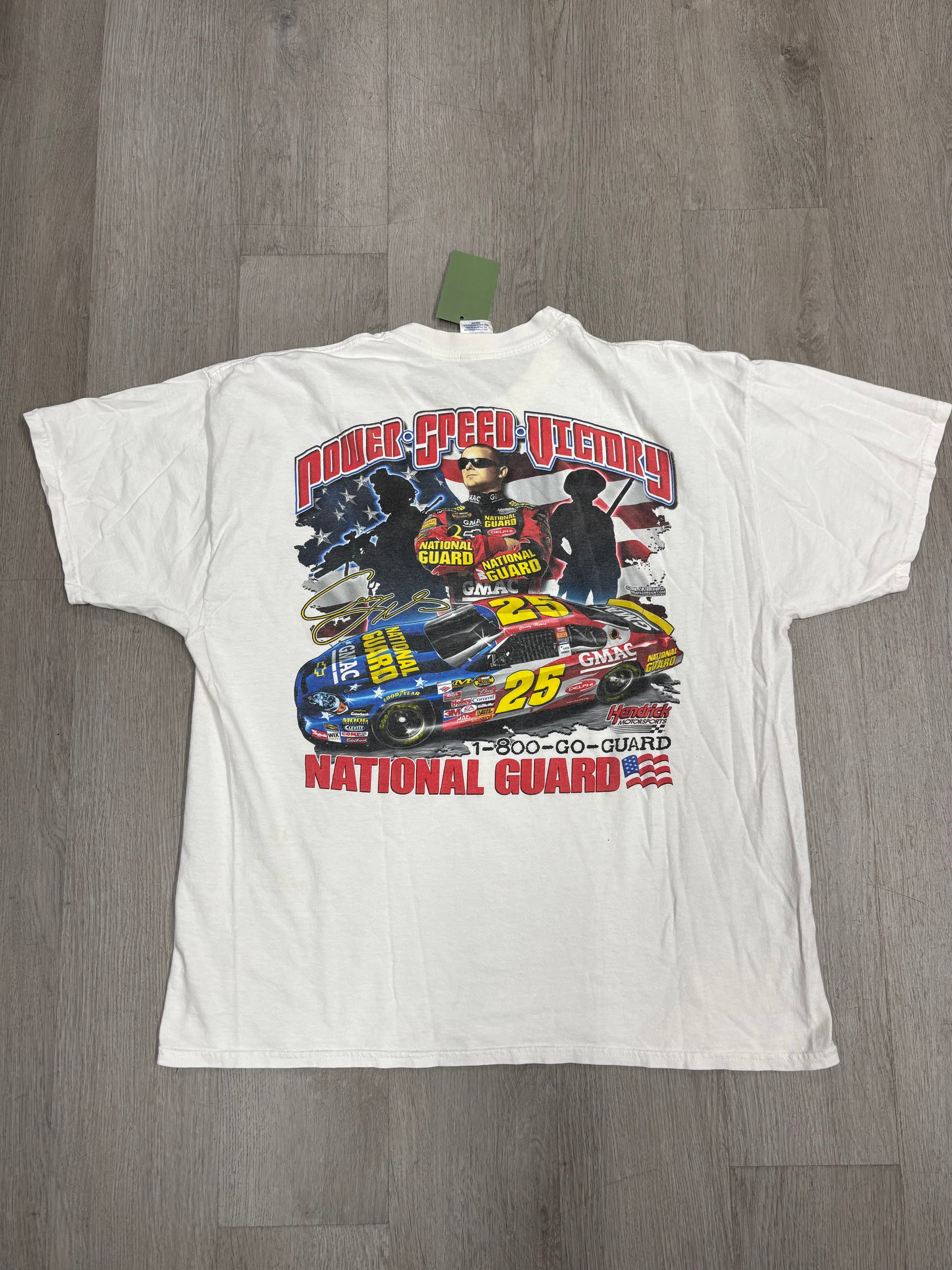 Vintage 2006 NASCAR Casey Mears' #25 National Guard Chevrolet Tee