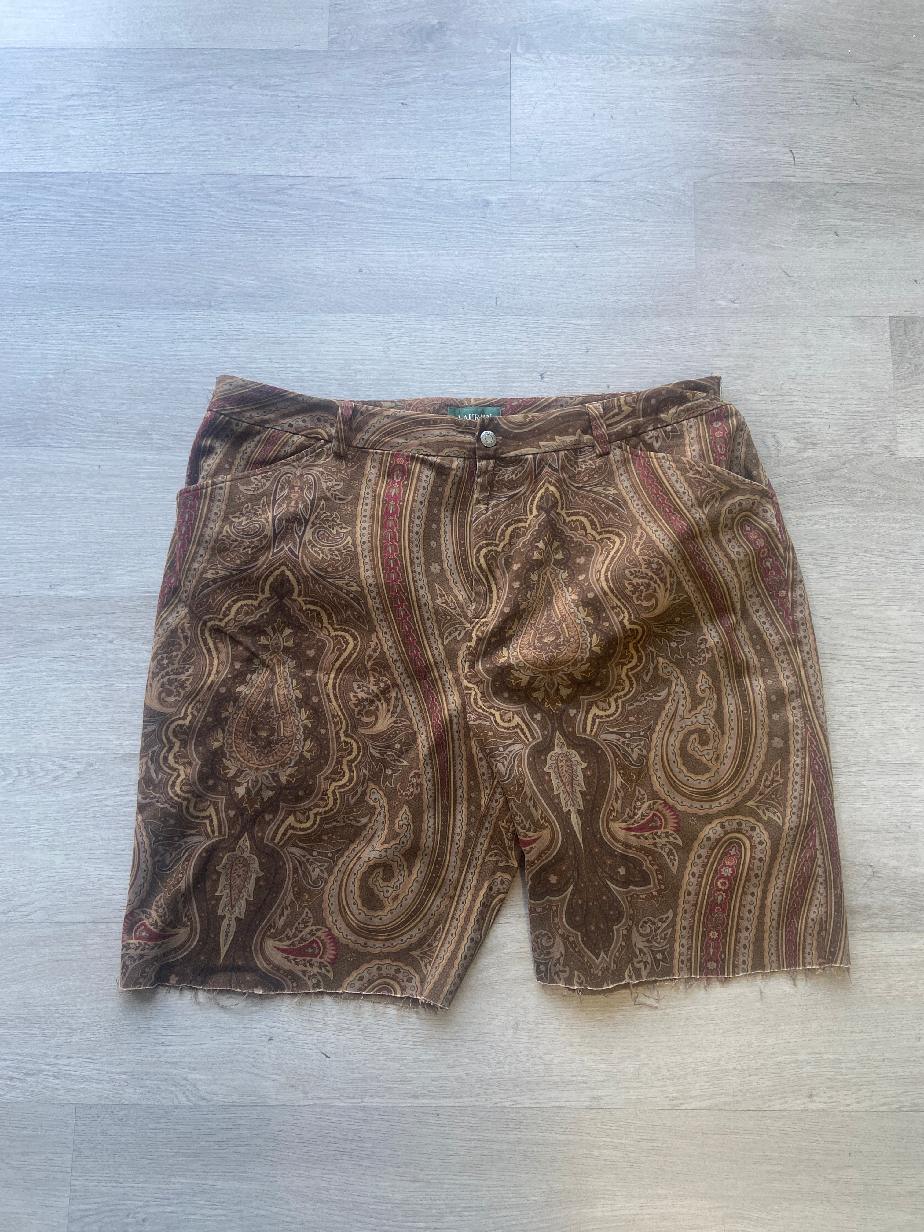 Women’s Ralph Lauren Brown Paisley Shorts
