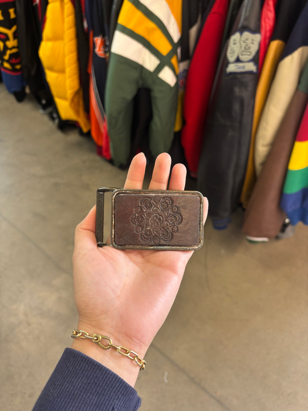 Vintage Western-style Rectangular Belt Buckle
