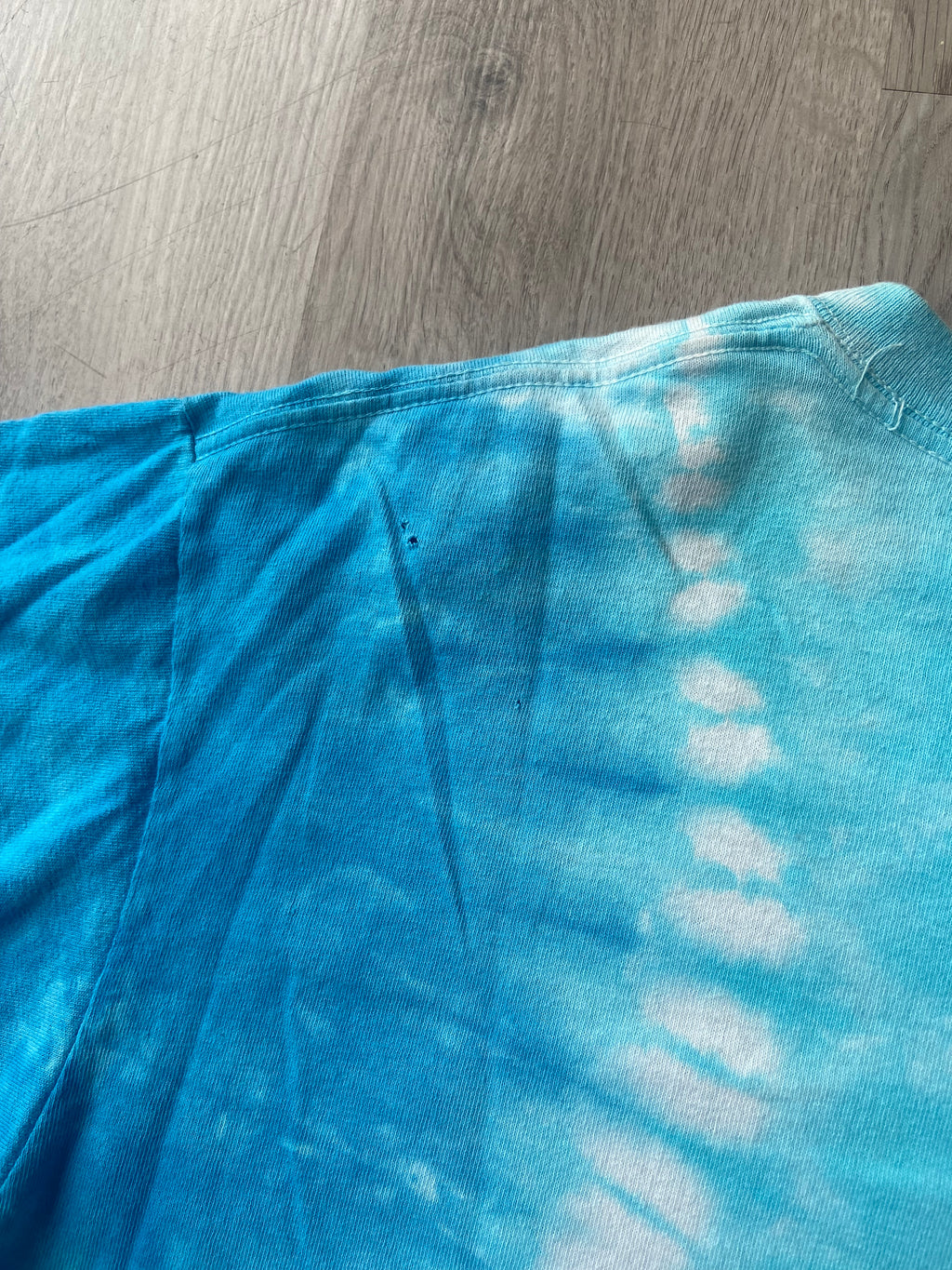 Vintage Liquid Blue Aquarium Tie-Dye Graphic Tee