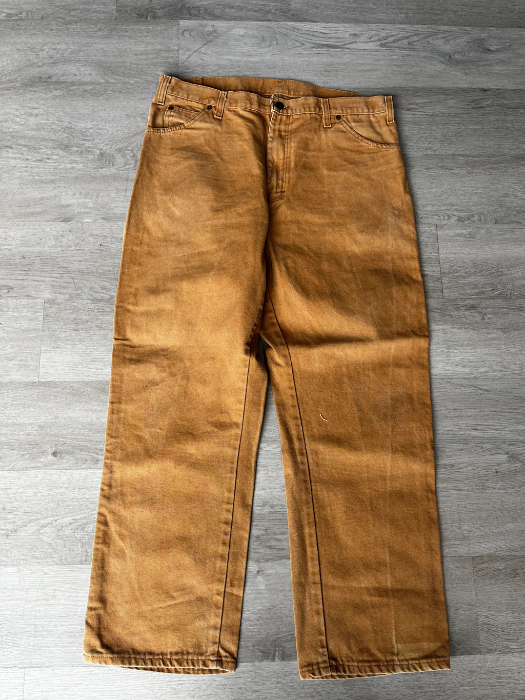 Vintage Brown Sun Spot Dickies Carpenter Pants