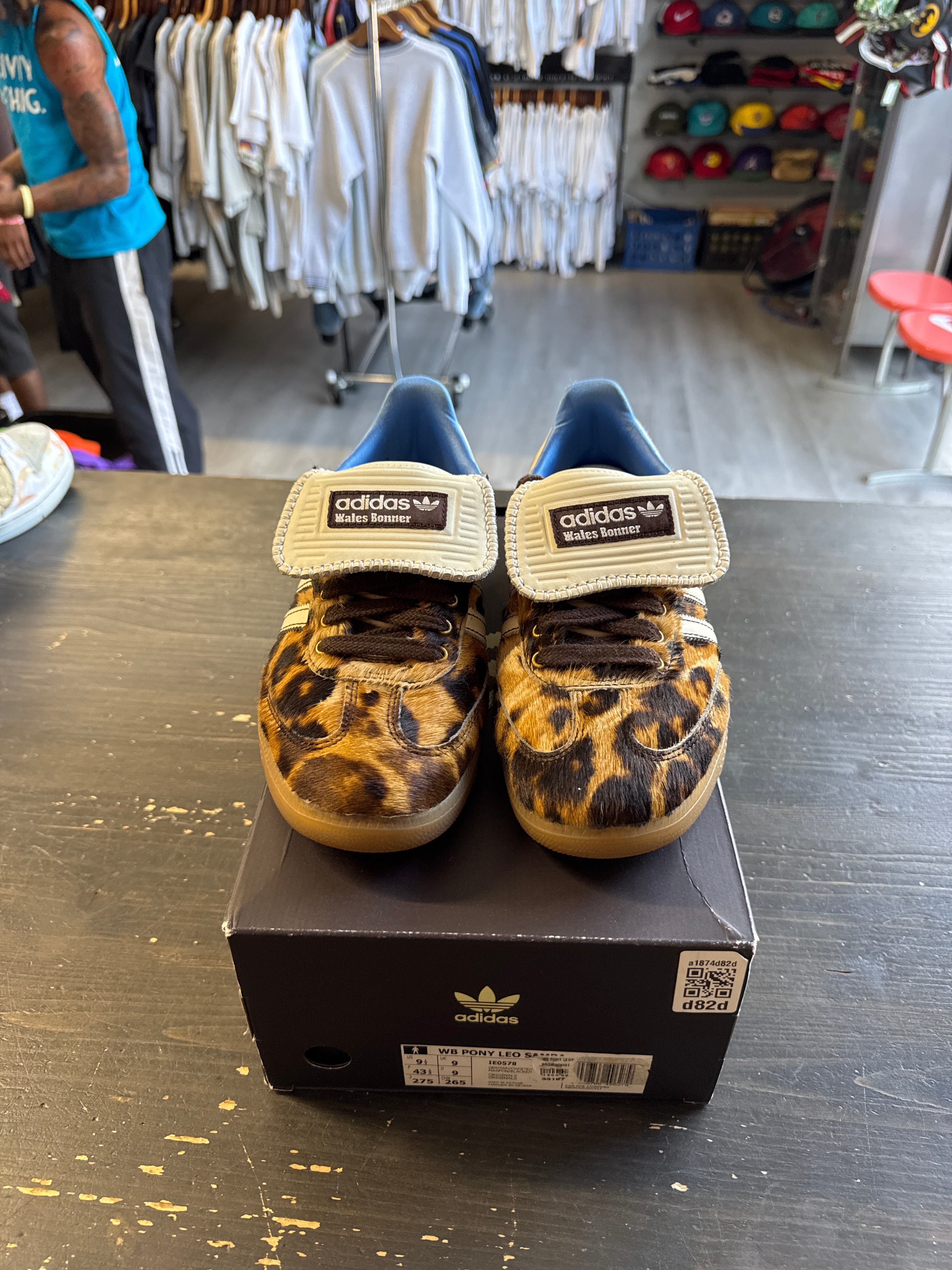 Pre-owned Adidas Samba Pony Wales Boner Leopard