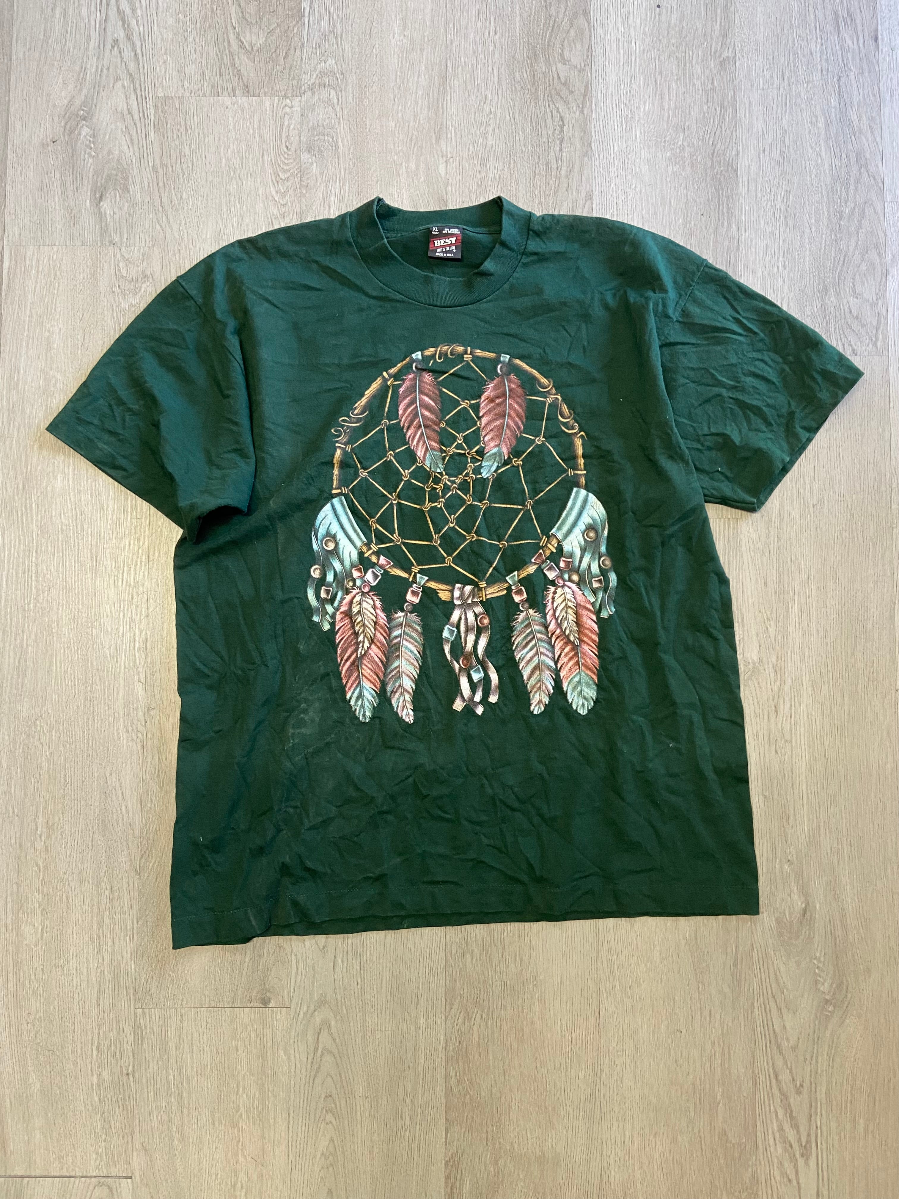Vintage Green Dream Catcher Tee