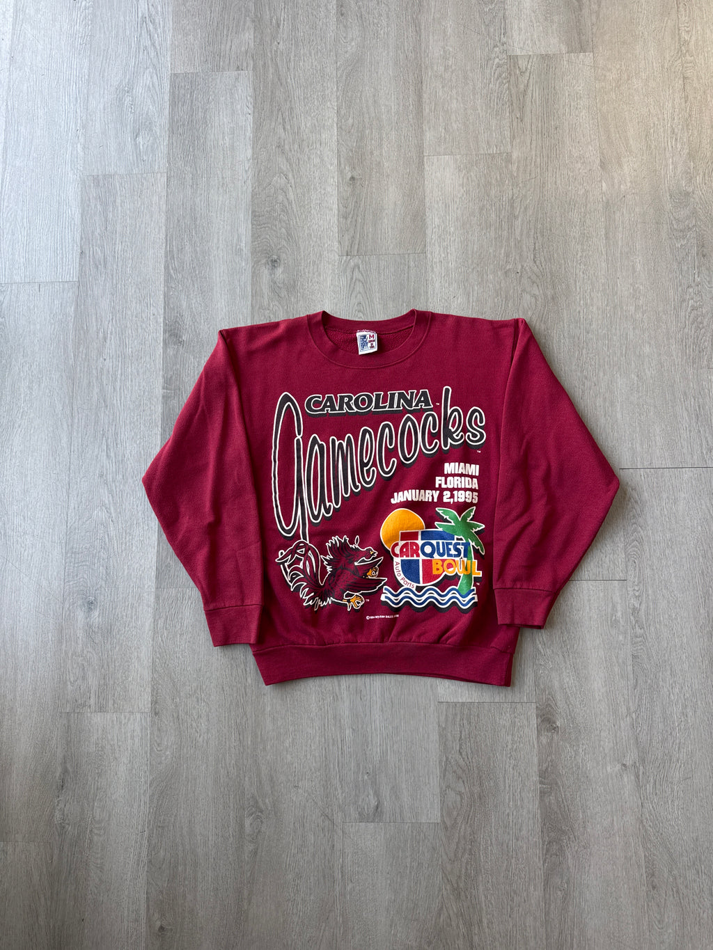 Vintage 1995 Carquest Bowl University Of South Carolina Gamecocks Sweatshirt