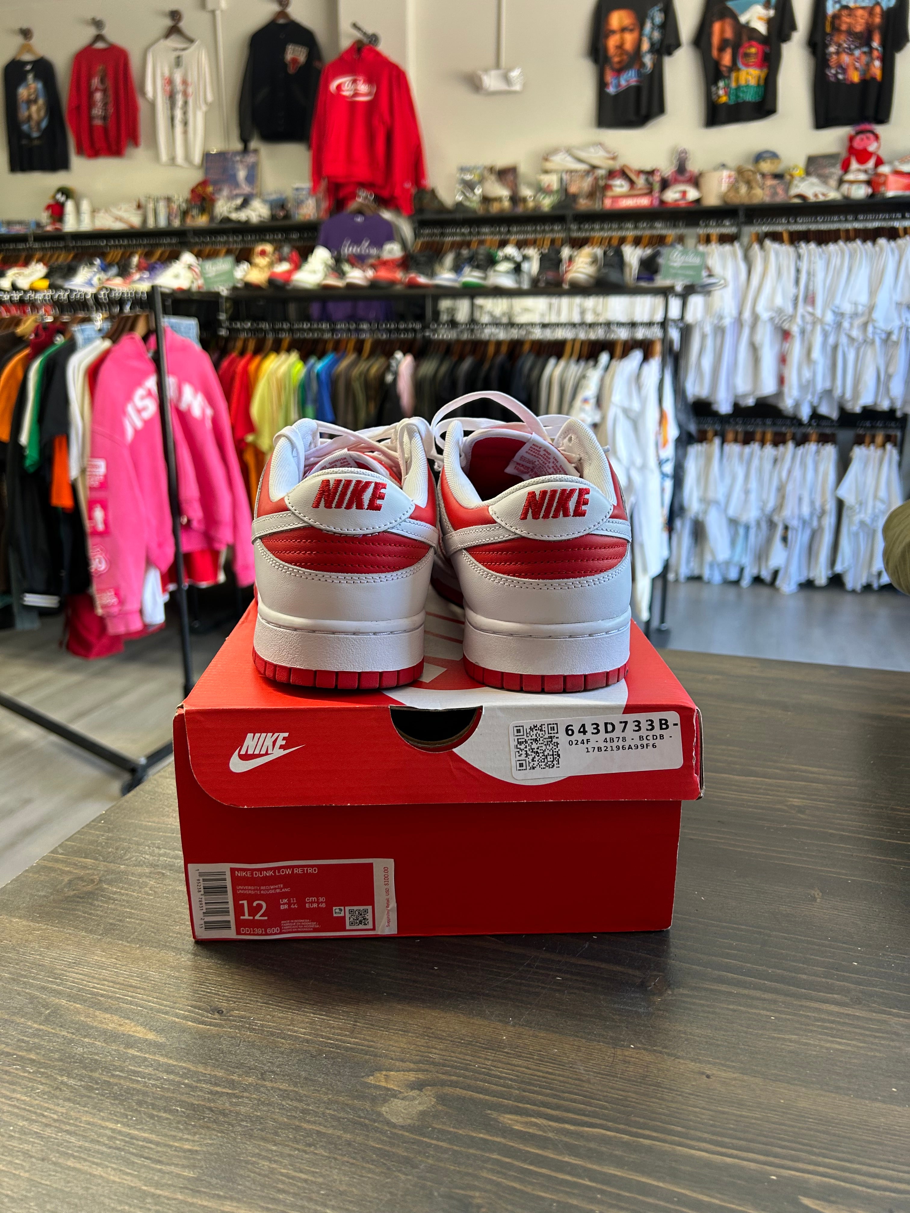 Pre-Owned Nike Dunk Low Championship Red