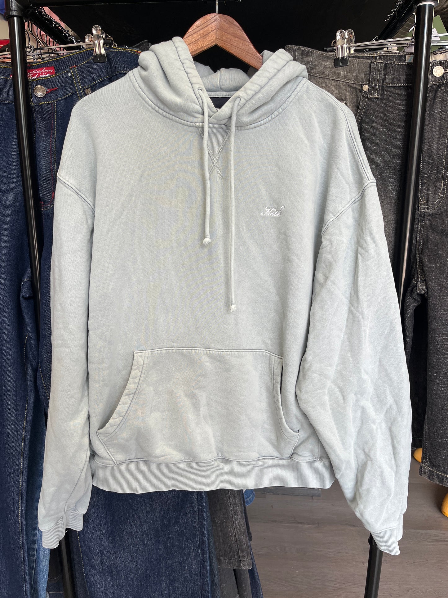 Kith Washed Blue Hoodie