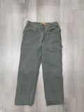 Levi's 550 Relaxed Fit Carpenter Olive Green Pants