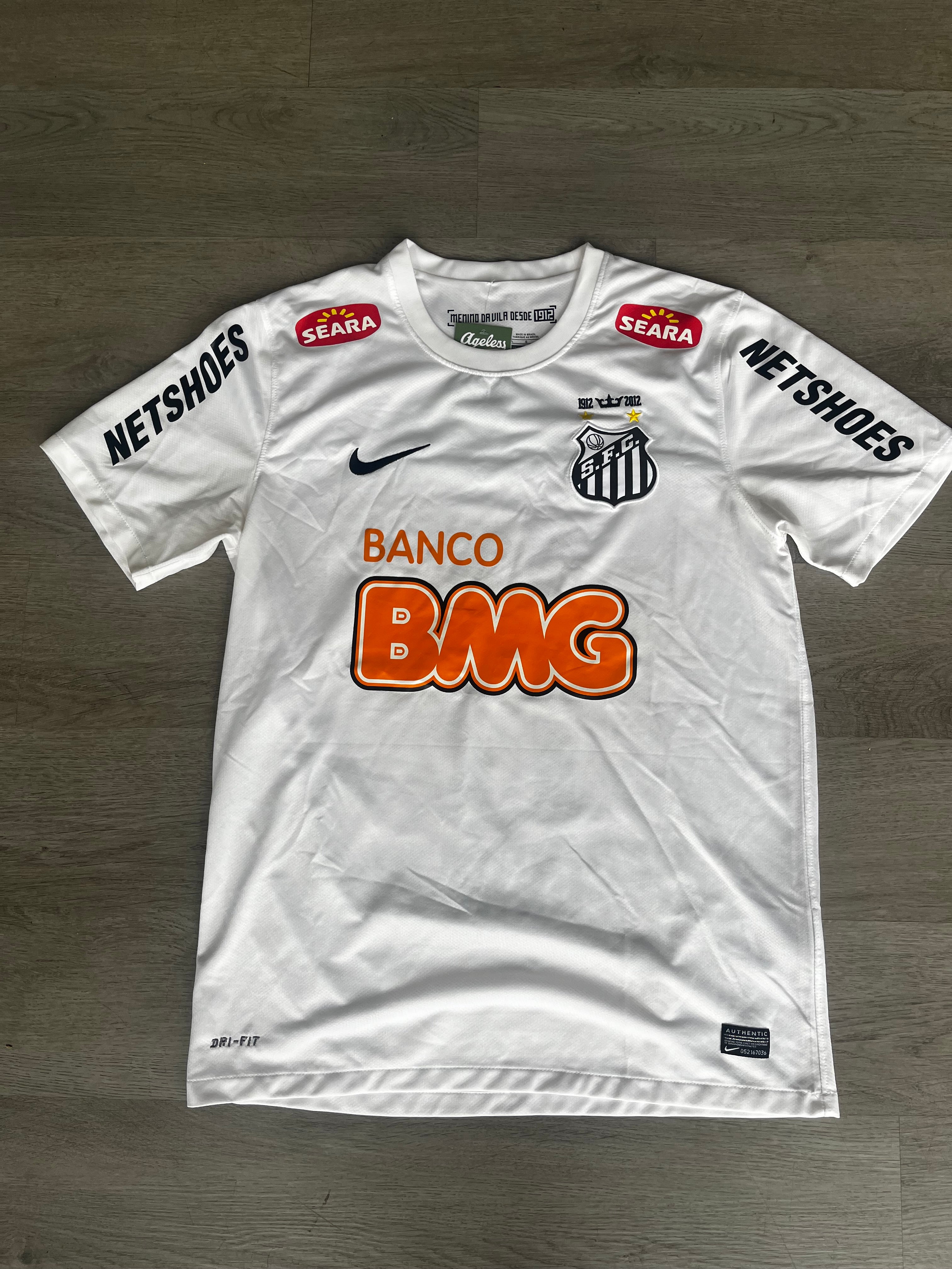 Nike Santos FC Neymar JR 2012-2013 Centenary home jersey