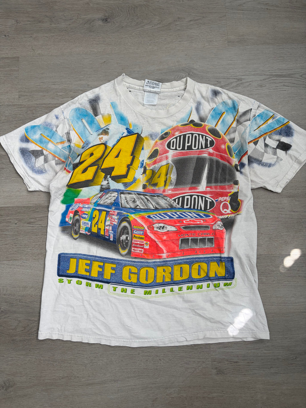 Vintage 2000 Jeff Gordon Storm The Millennium Dominant Impression Racing Tee