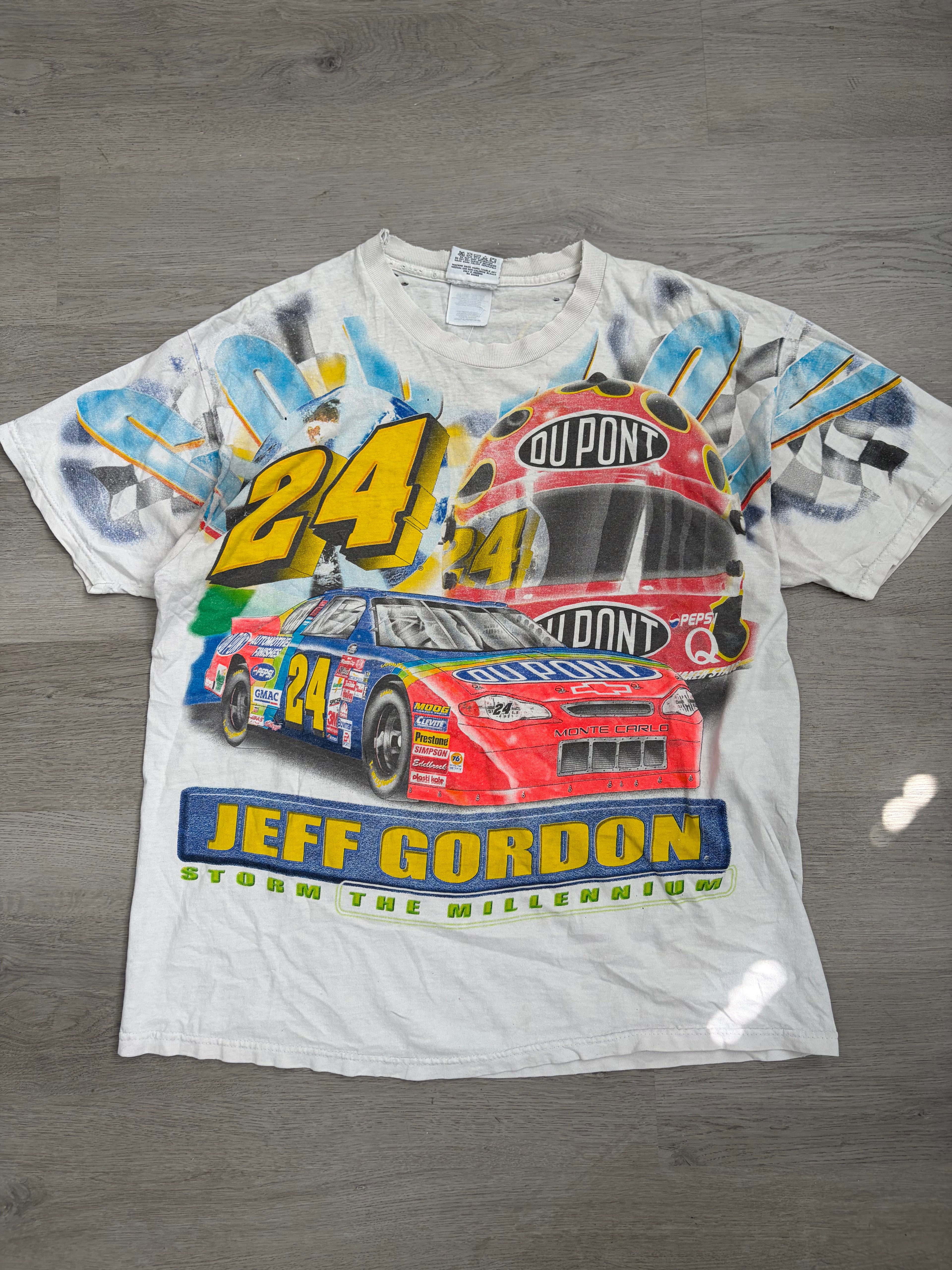 Vintage 2000 Jeff Gordon Storm The Millennium Dominant Impression Racing Tee