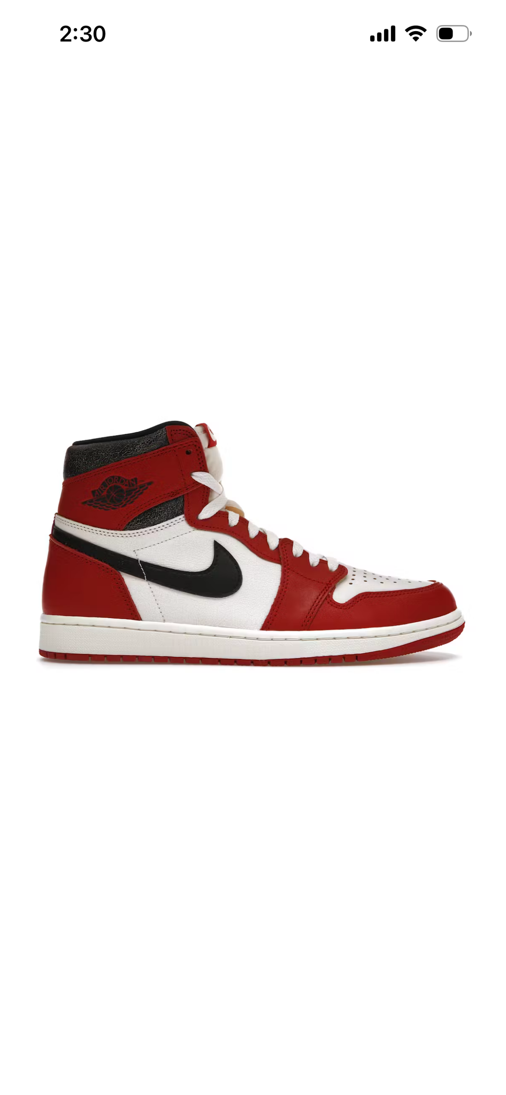 Jordan 1 Retro High OG Chicago Lost and Found
