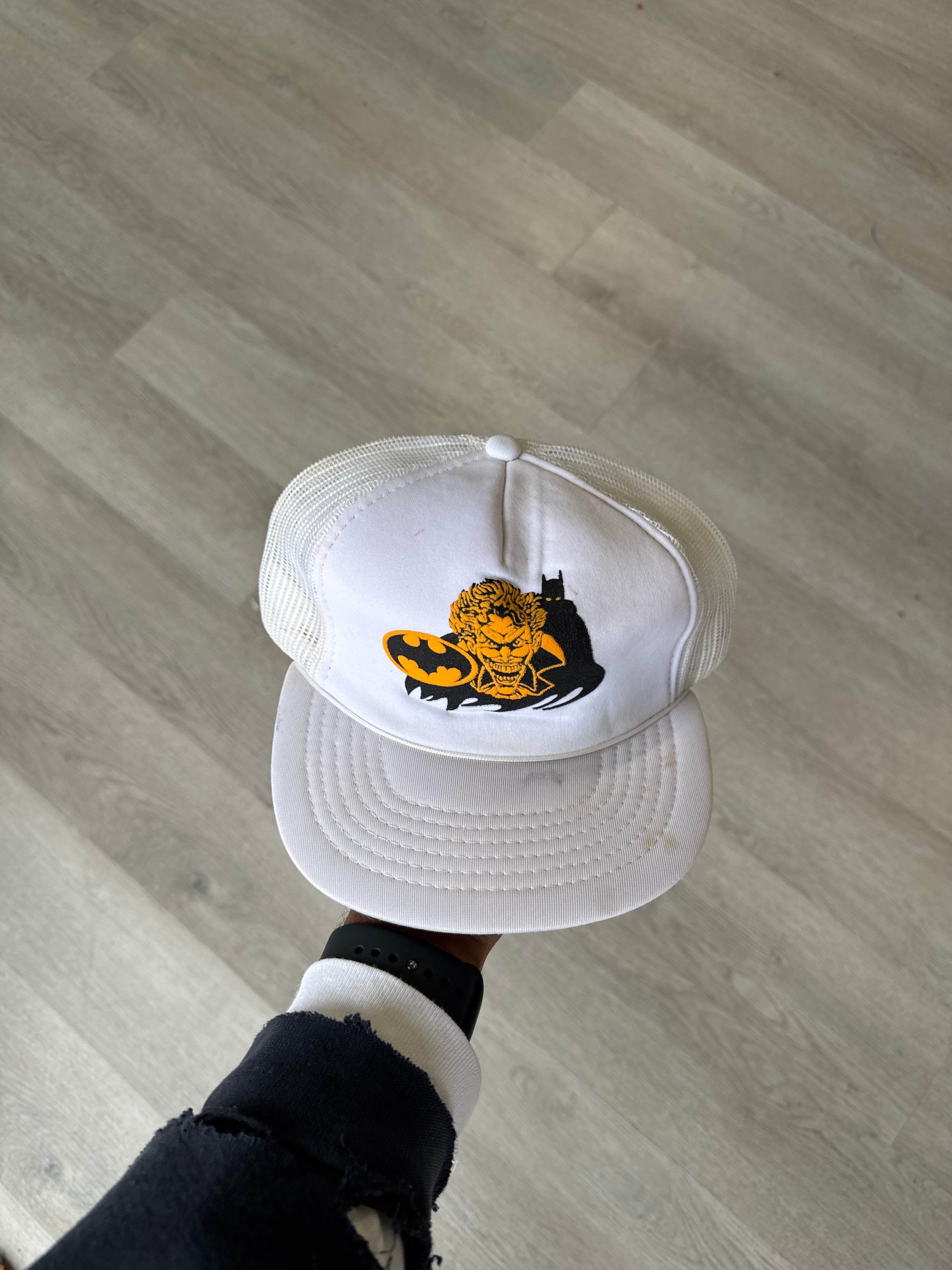 Vintage 90s Batman The Joker Gotham City Snap Back Hat