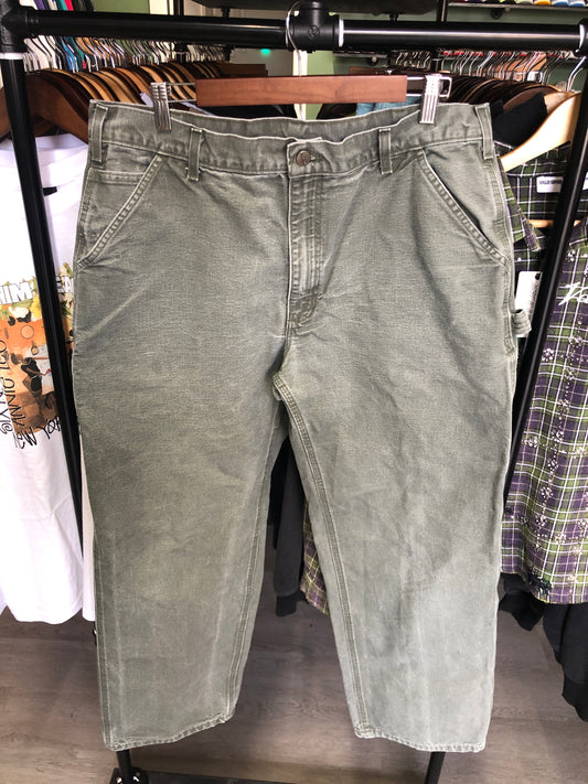 Green Carhartt Carpenter Pans