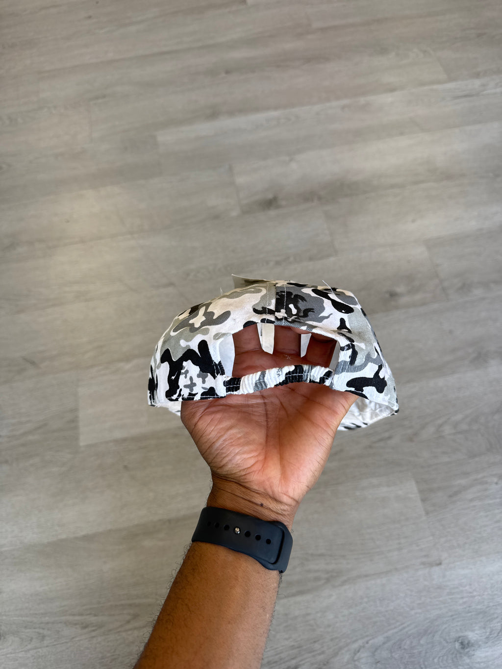 Vintage Cow Moo Flage Camo 6 Panel Elastic Adjustable Hat