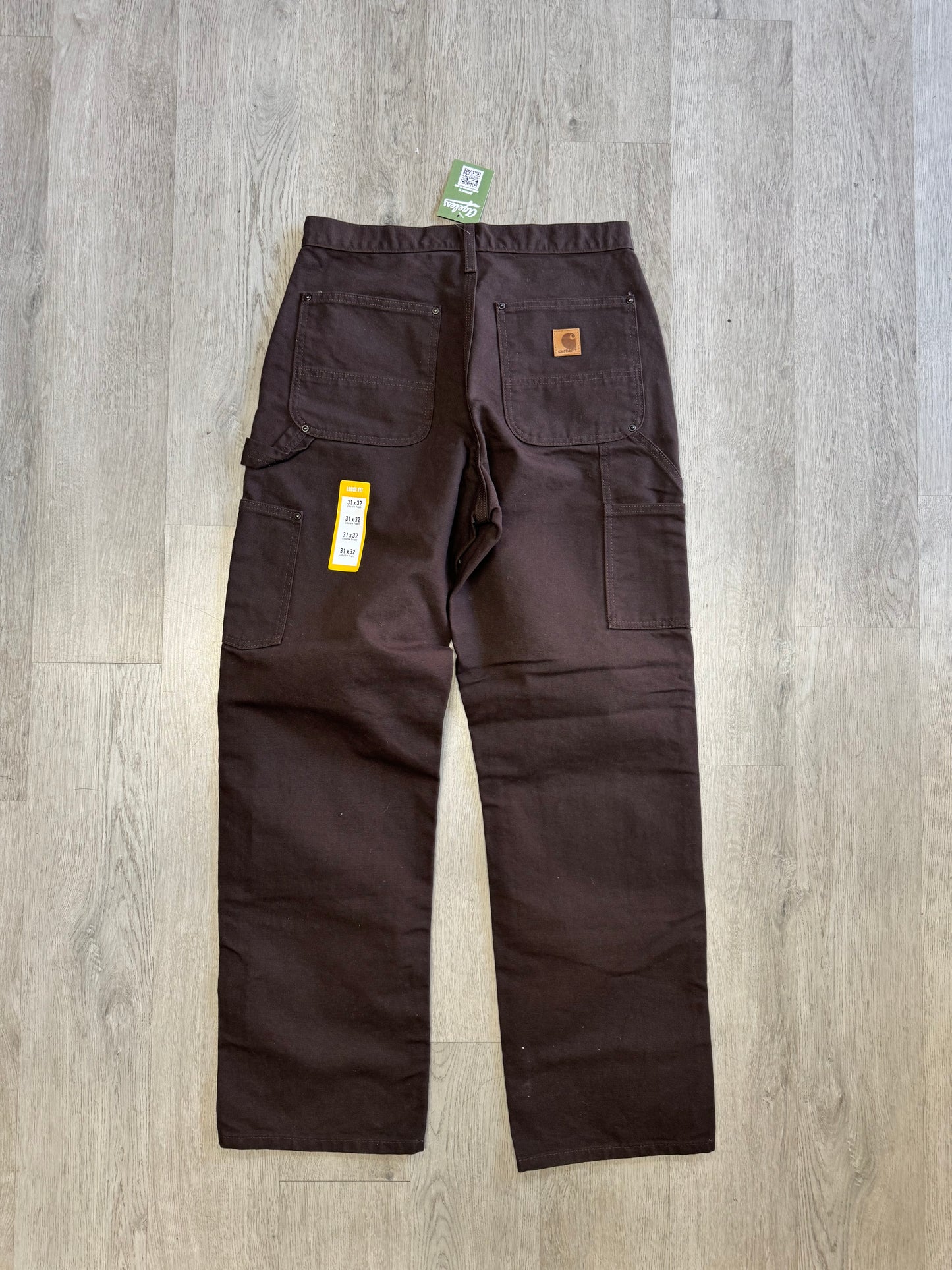 Carhartt Men's Loose Straight Washed Duck Double-Front Dungaree Pants