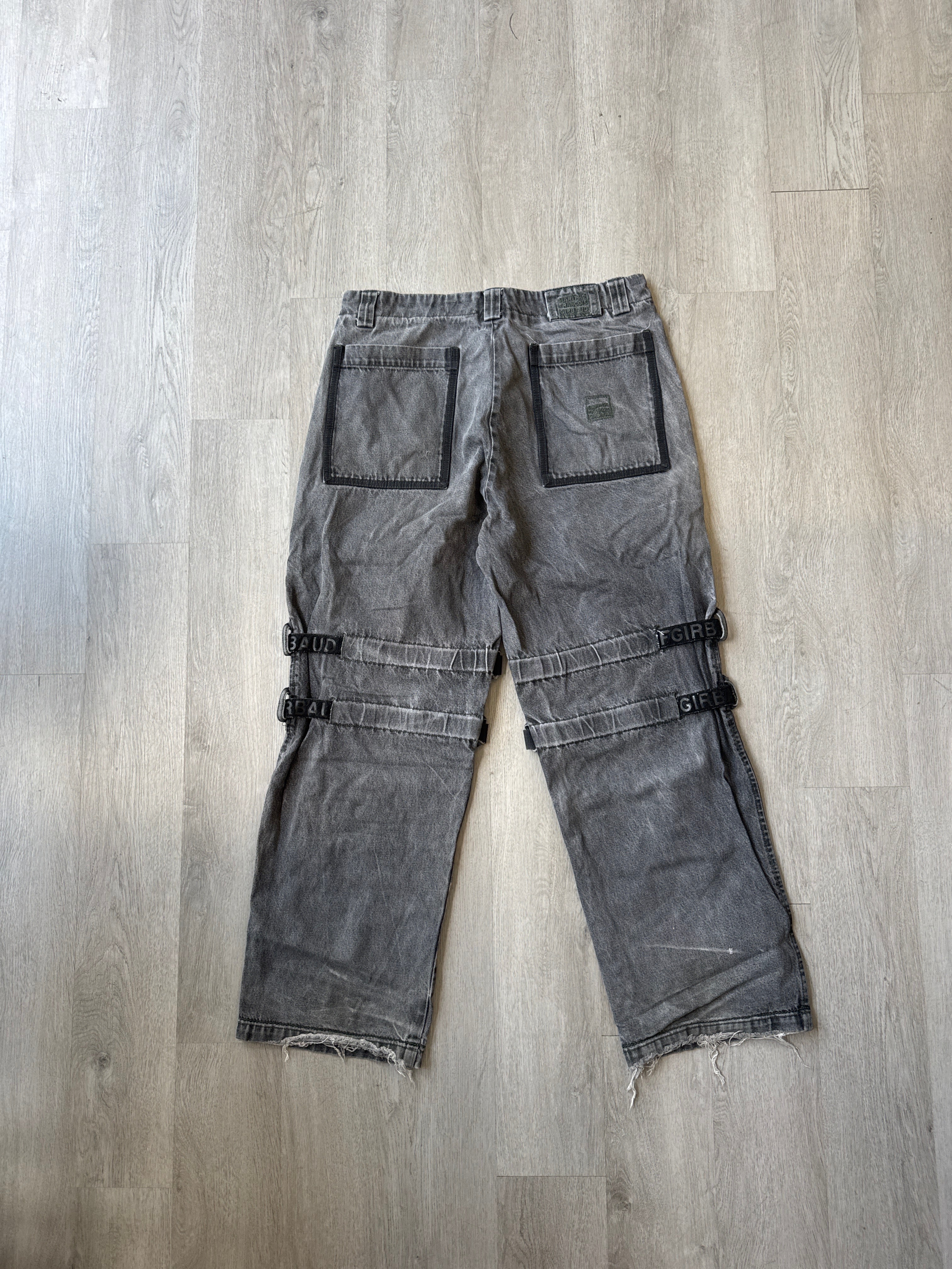 Vintage Marithe Francois Girbaud Distressed Thrashed Utility Pants