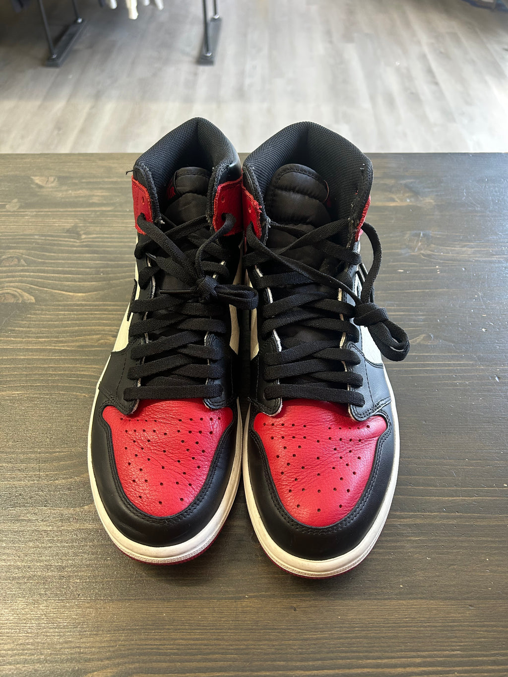Pre-owned Jordan 1 Retro High Bred Toe