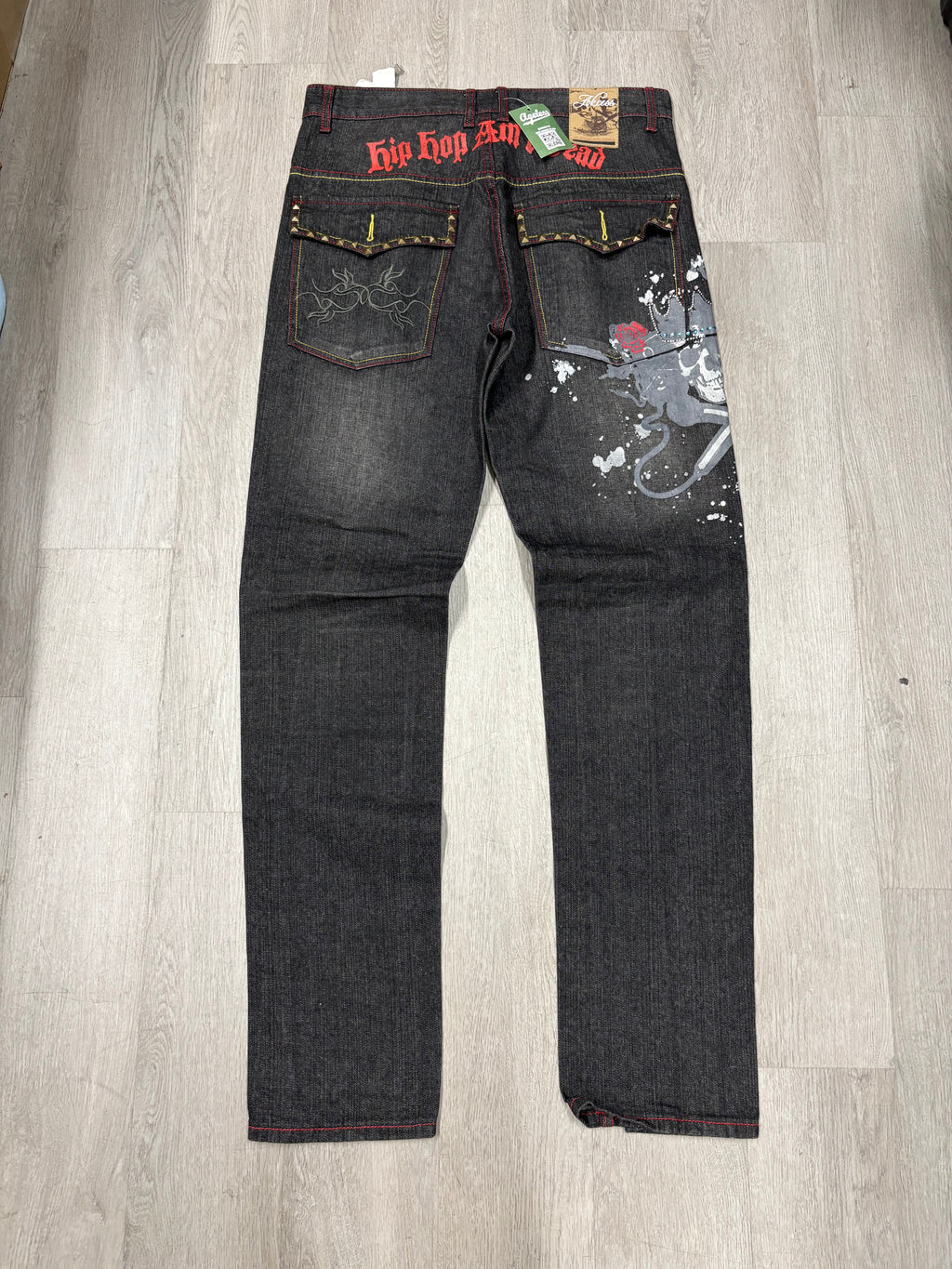 Y2K Akcess Black Denim Jeans