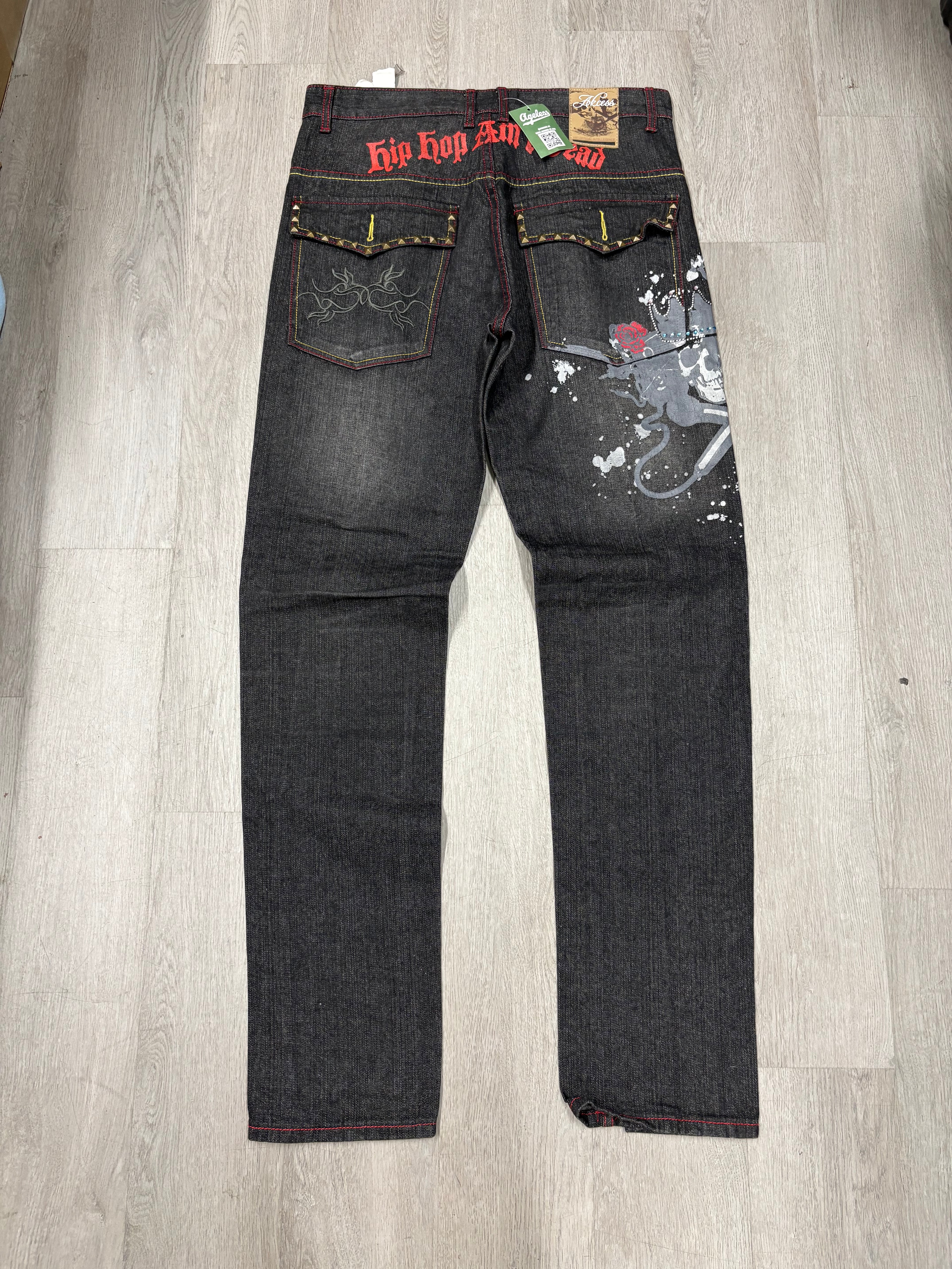Y2K Akcess Black Denim Jeans