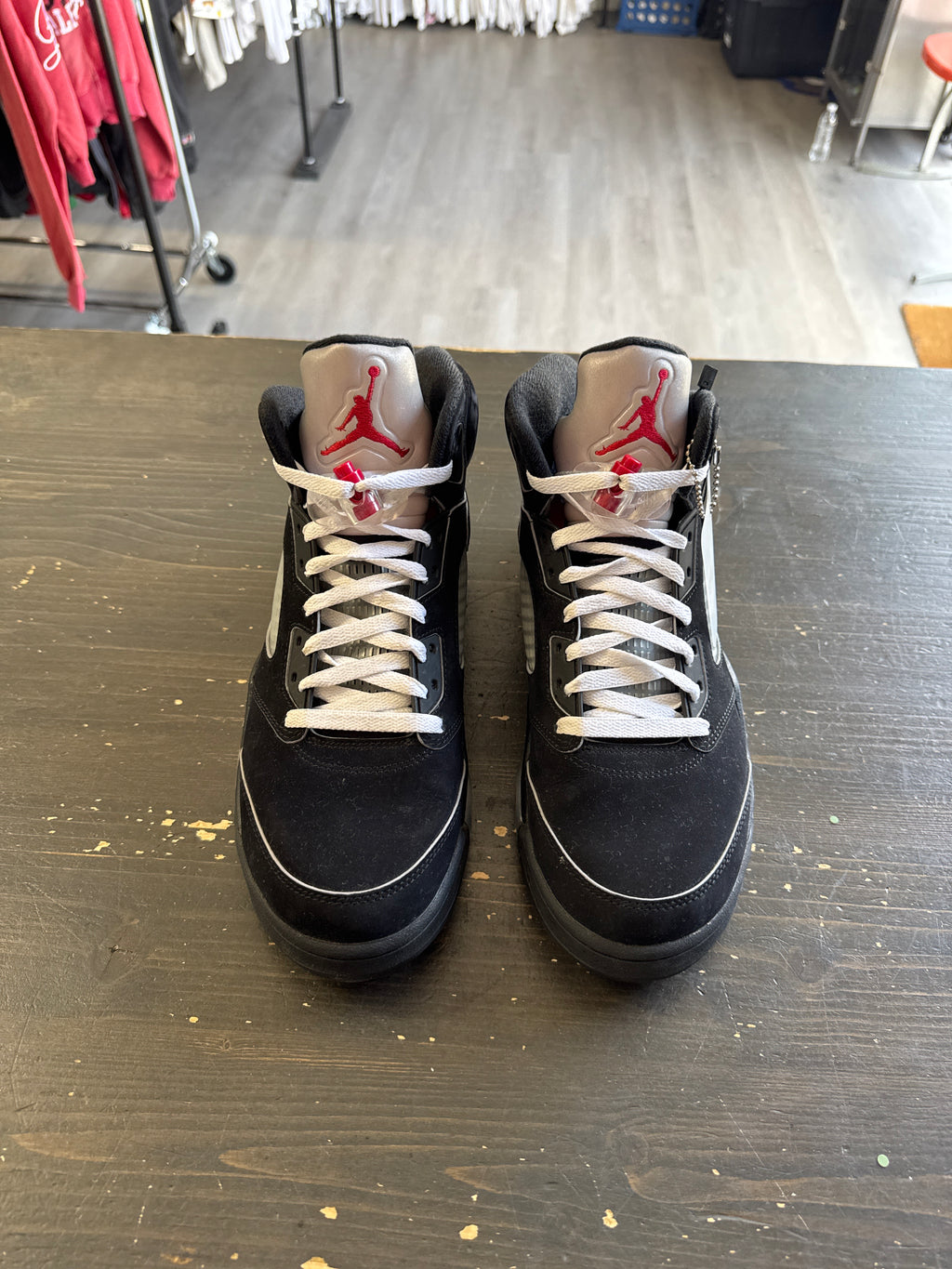 Pre-owned Jordan Retro 5 Black Metallic Reimagined
