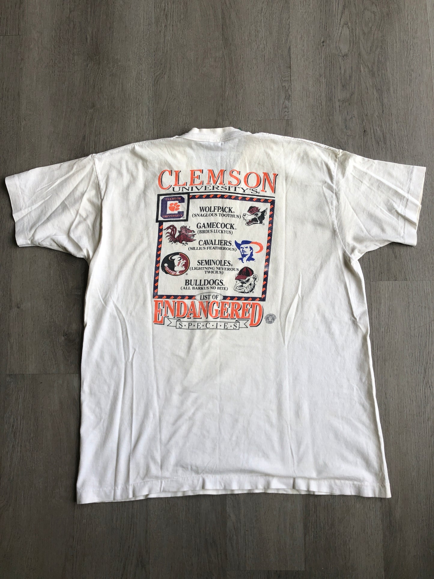 Vintage Clemson Endangered Species Tee