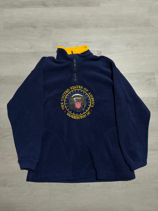 Navy United States of America Quarter Zip