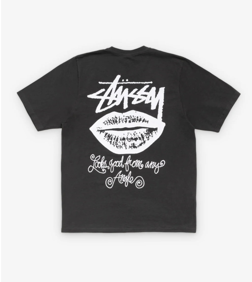 Stussy Black Any Angle Pigment Dyed Tee Stüssy