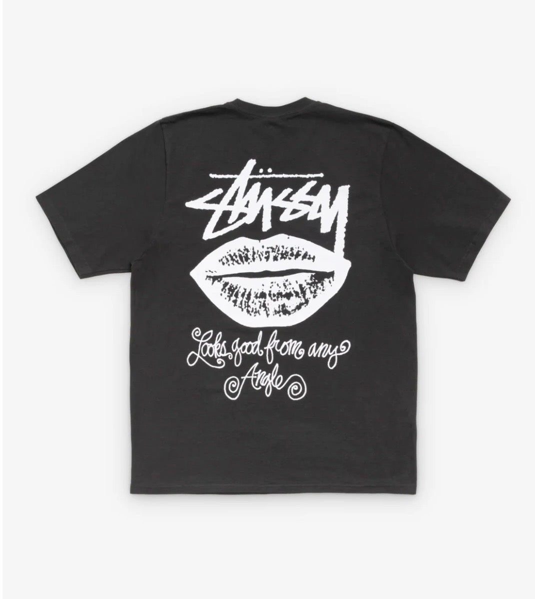 Stussy Black Any Angle Pigment Dyed Tee Stüssy