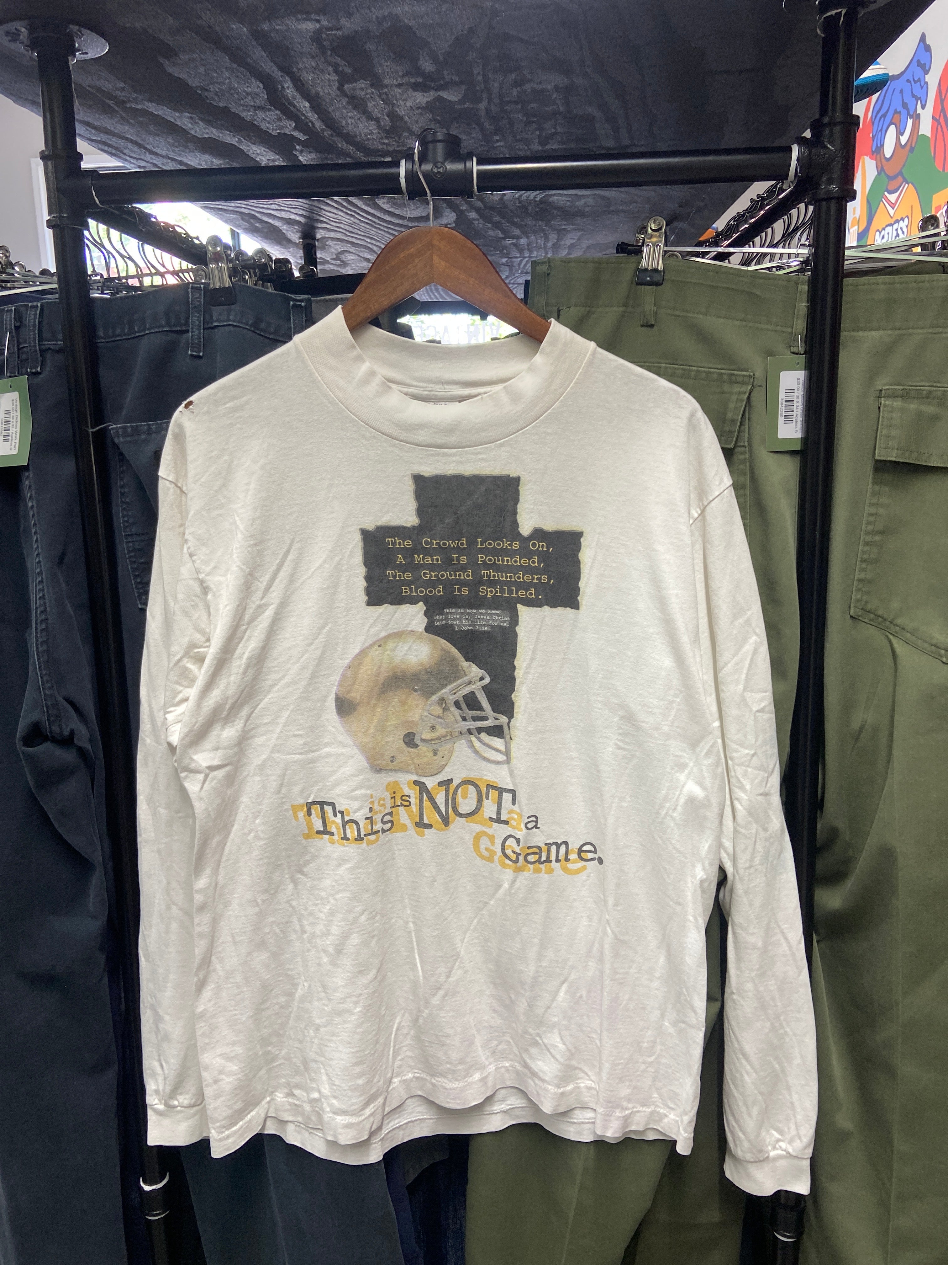 This is NOT a Game John 3:16 Long sleeve Jesus Tee
