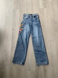 Women’s Ed Hardy ‘Brave Hearts Stay True!’ Dark Medium Wash Denim Jeans