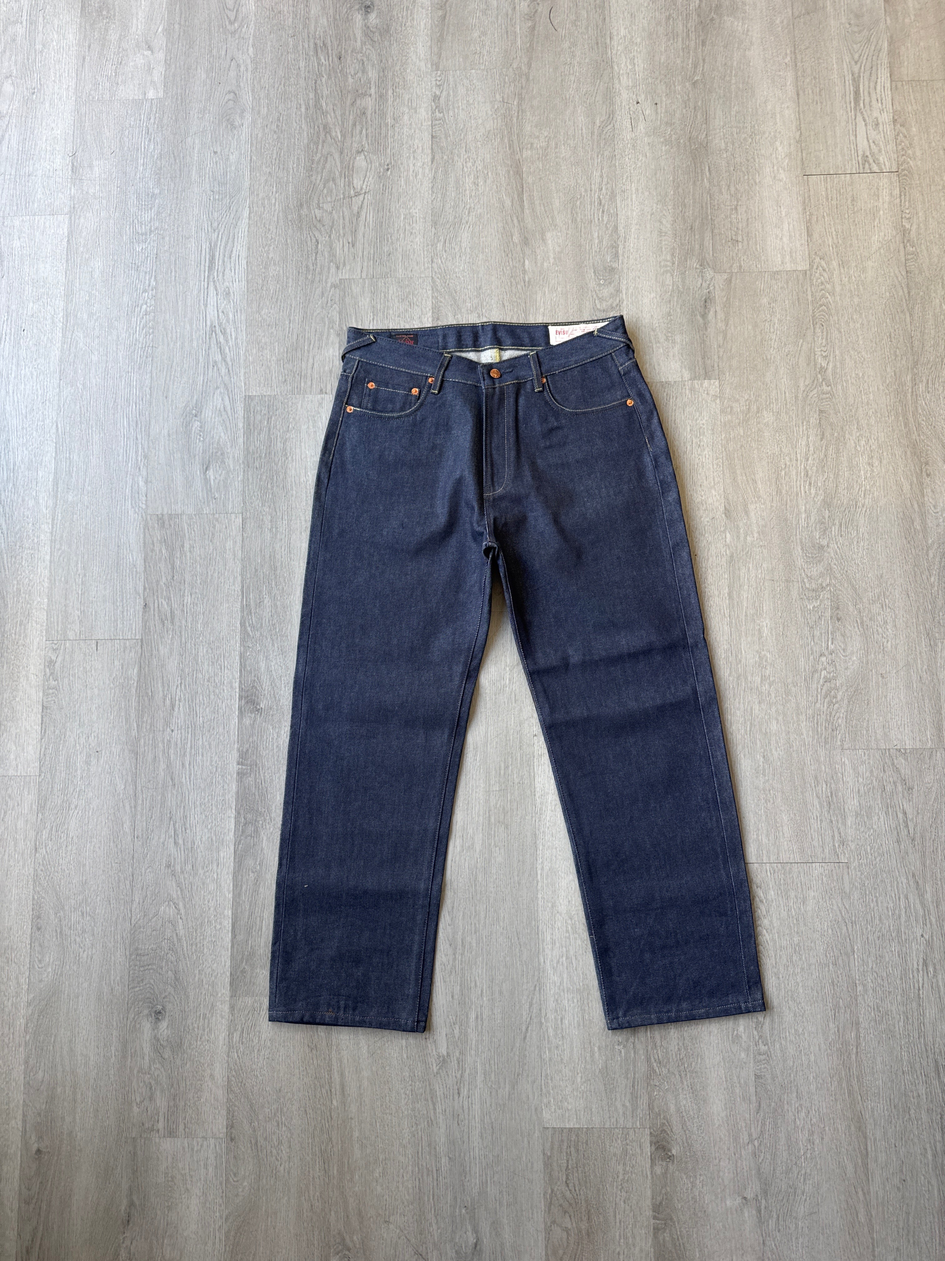 Evisu Embroidered Japanese Wave Art Salvage Denim Jeans