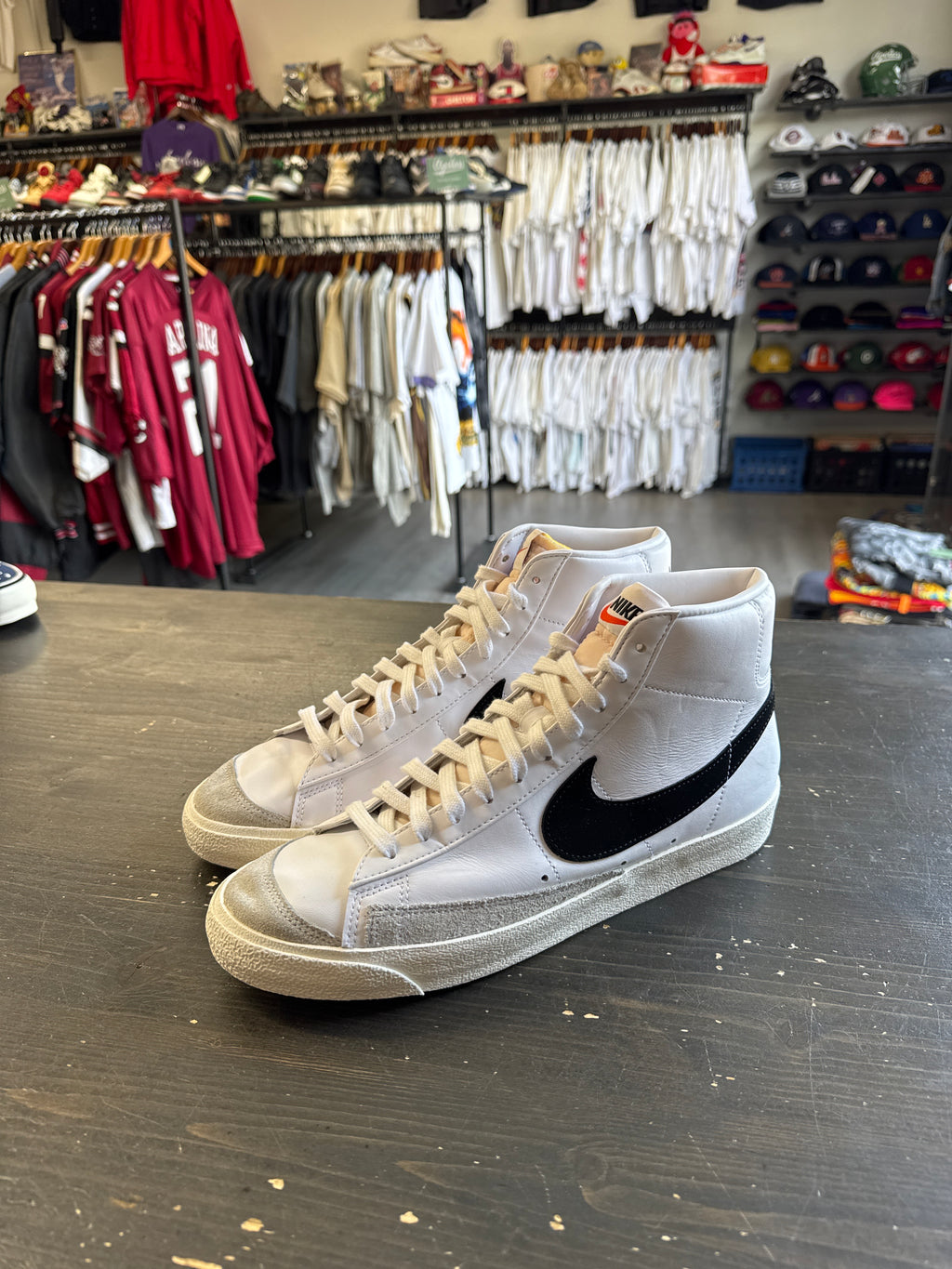 Pre-owned Nike Blazer Mid 77 Vintage White Black