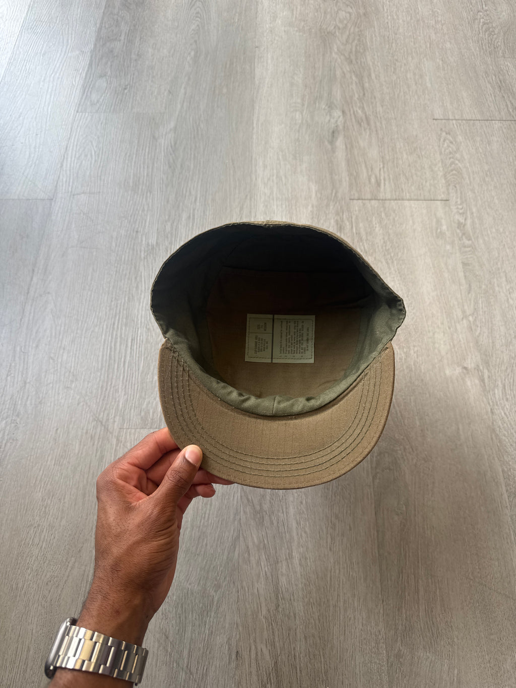 Vintage 1991 US Military BDU Combat Patrol Sunfaded Cadet Cap Hat