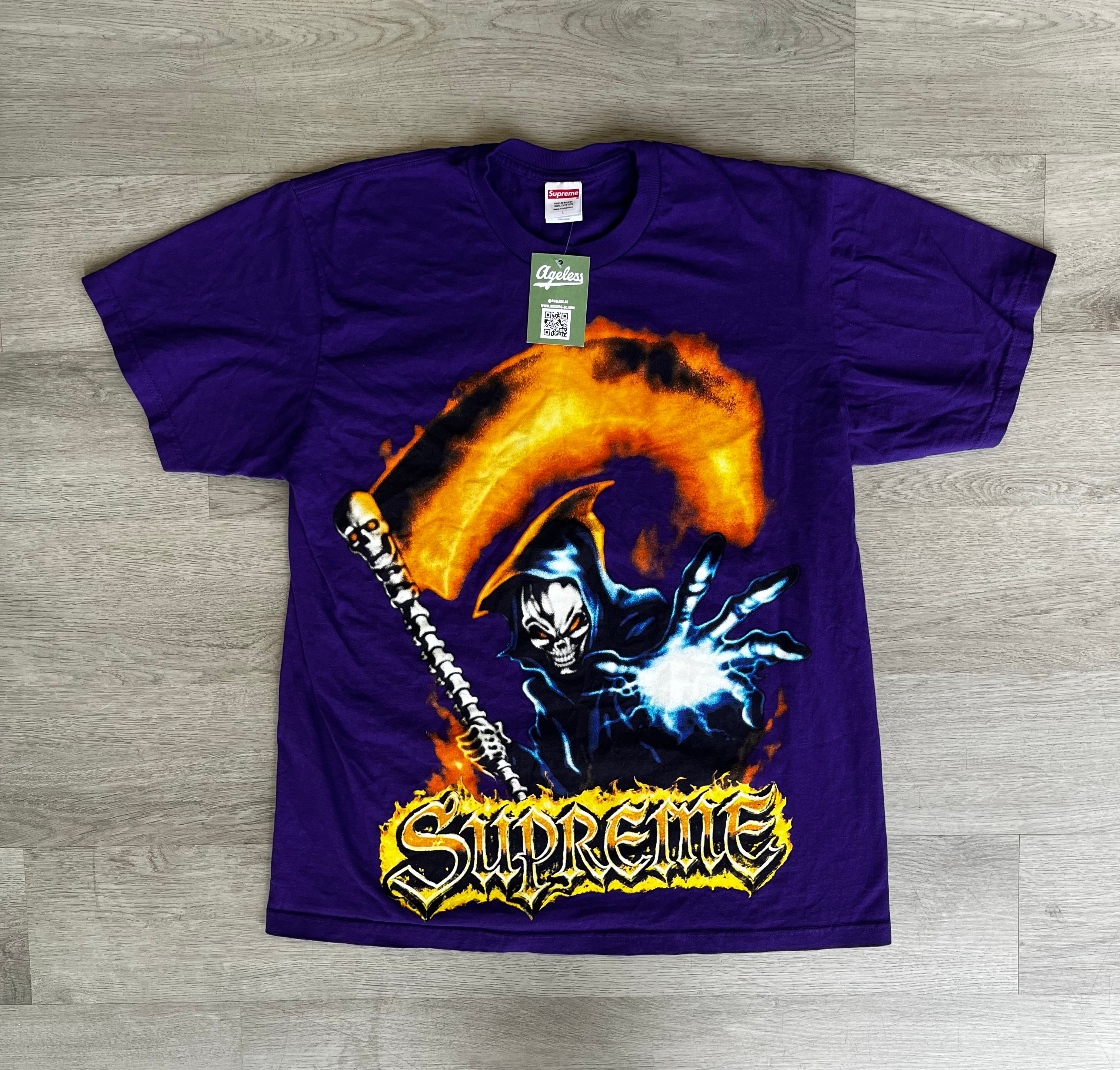 2026 Purple Supreme Grim Reaper Tee