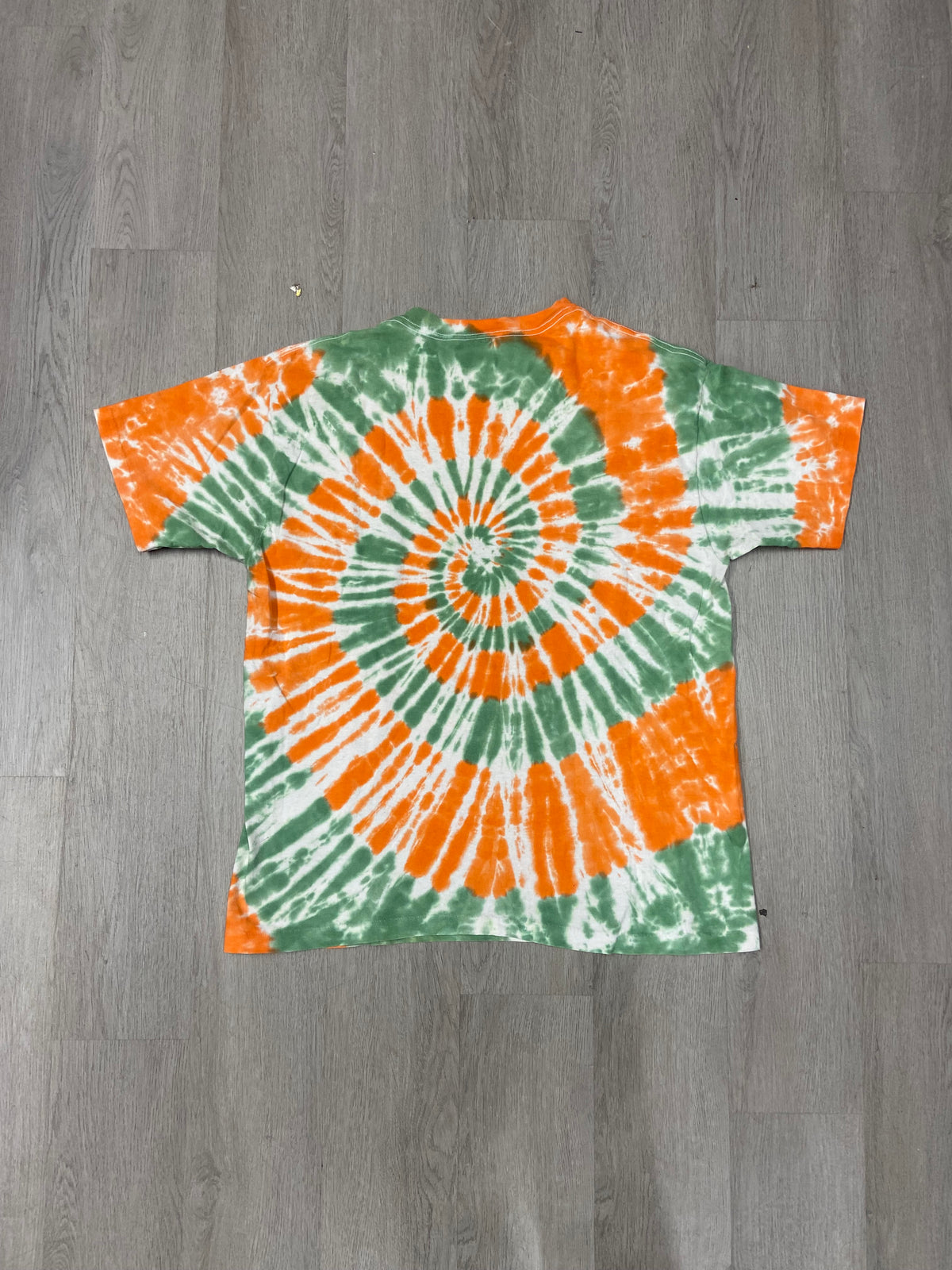 Vintage Tie-Dye Miami Hurricanes Mascot Tee