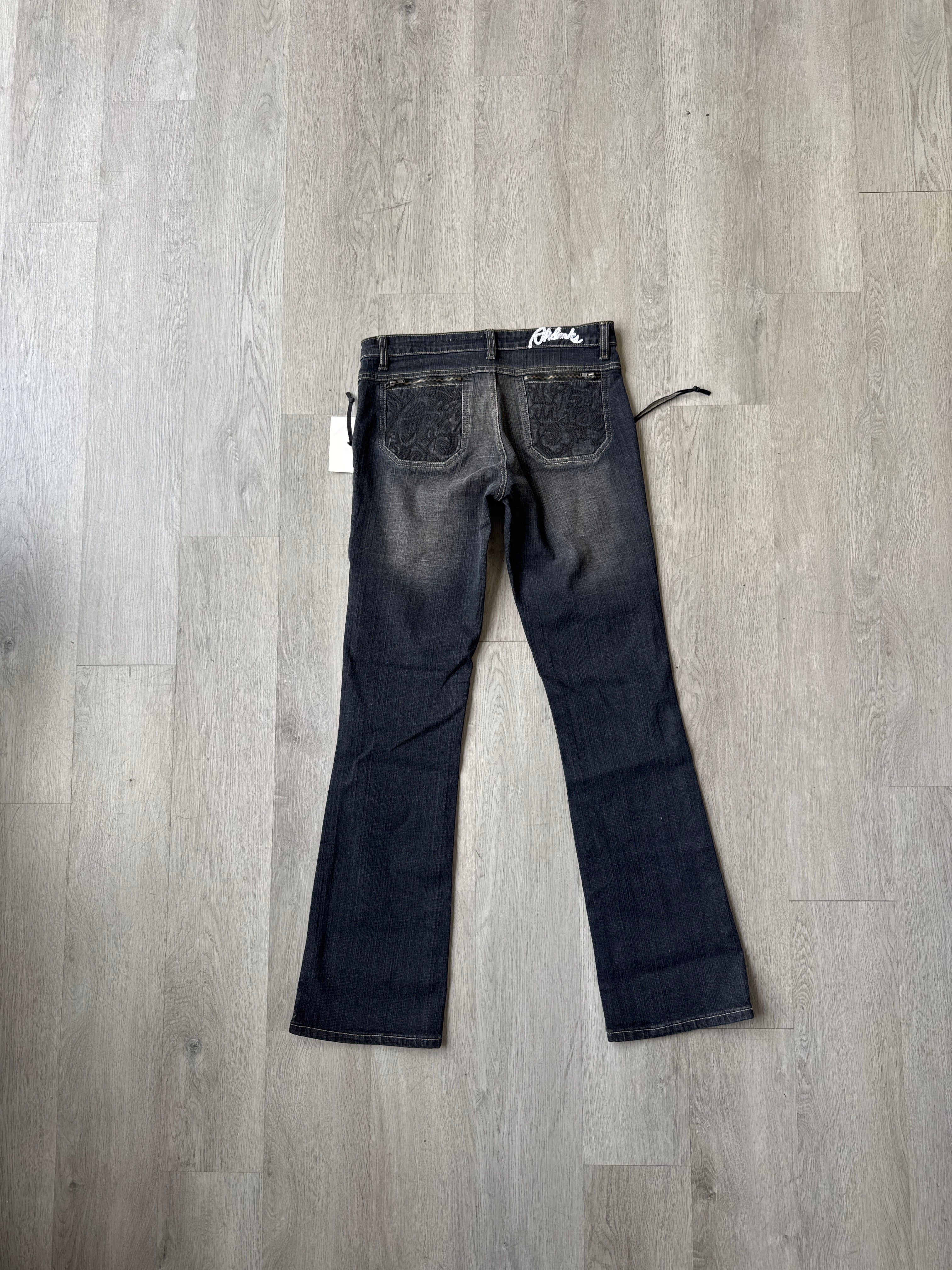 Vintage Y2K Women’s Akdmks Akademiks Low Rise Bootcut Zip Denim Jeans