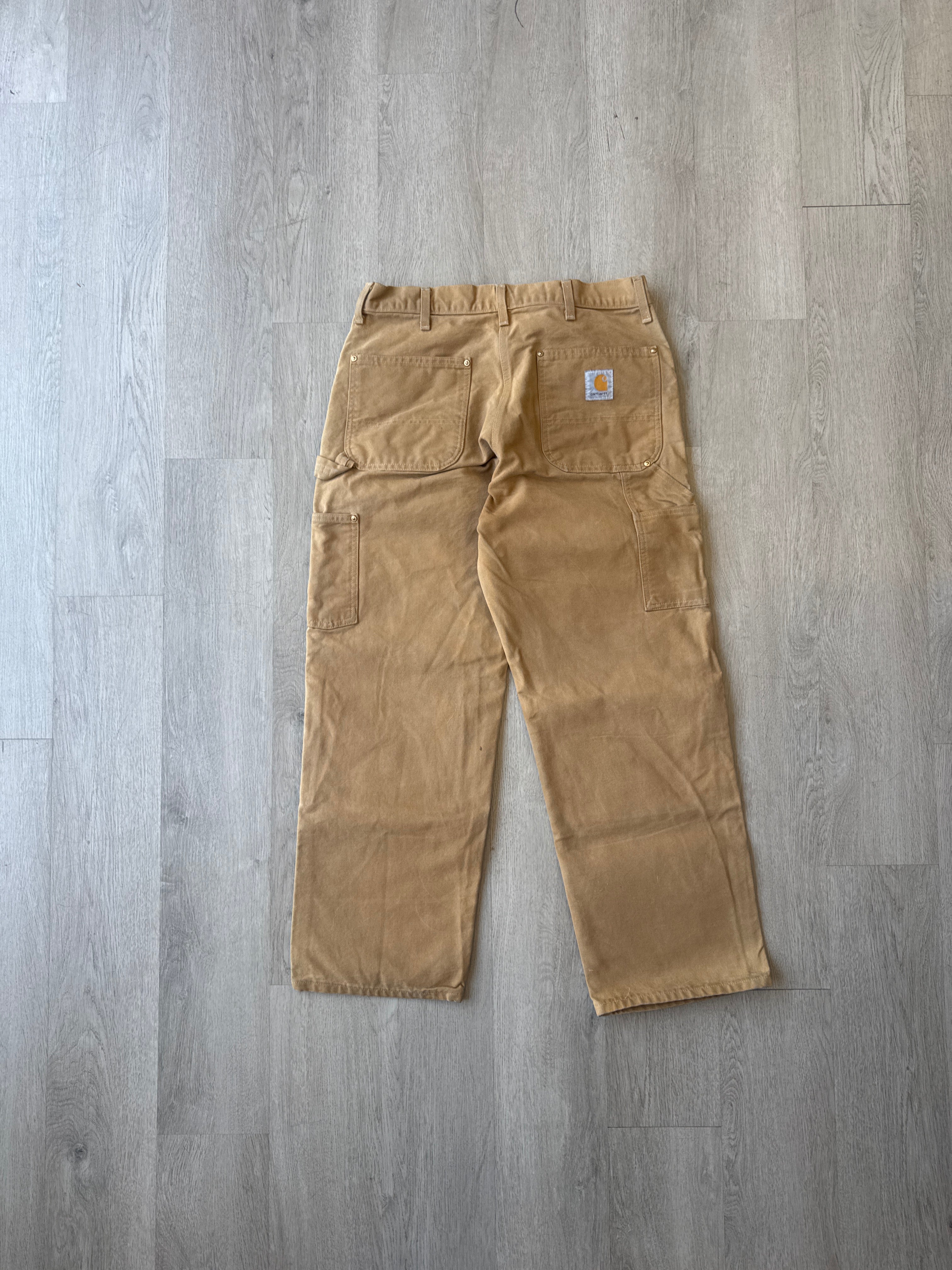 Carhartt Tan Faded Double Knee Carpenter Pants