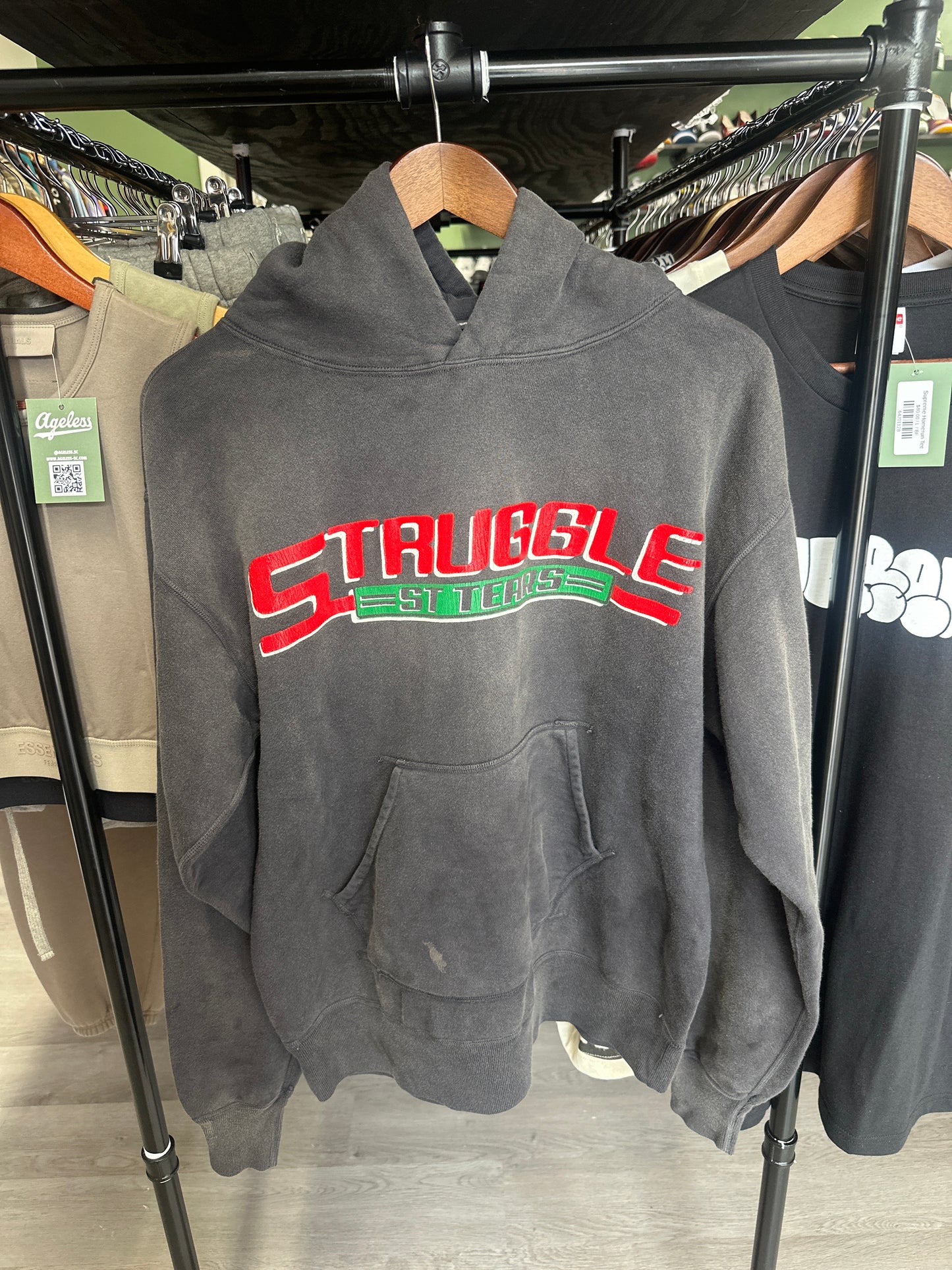 Saint Mxxxxxx X Denim Tears Struggle Tears Hoodie