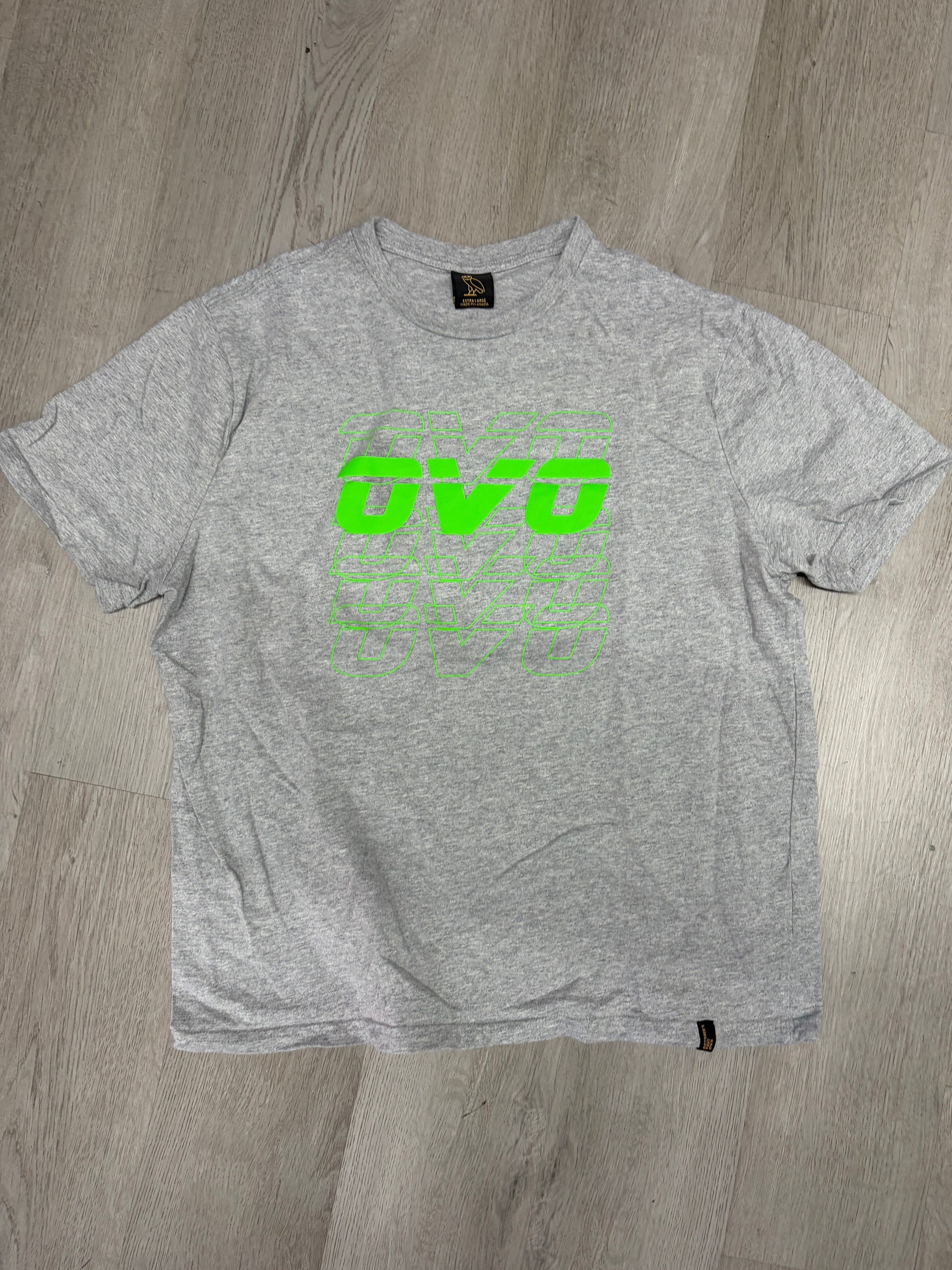 Grey & Green OVO Tee