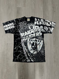 Vintage 90s NFL Las Vegas Oakland Raiders All Over Print Tee