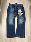 Y2K Ed Hardy Skull Denim Jeans