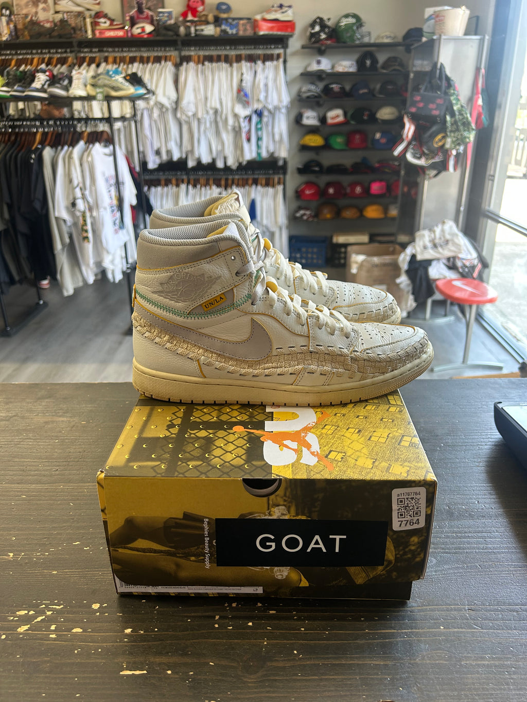 Pre-Owned Jordan 1 Retro High OG SP Union LA Bephies Beauty Supply Summer of '96